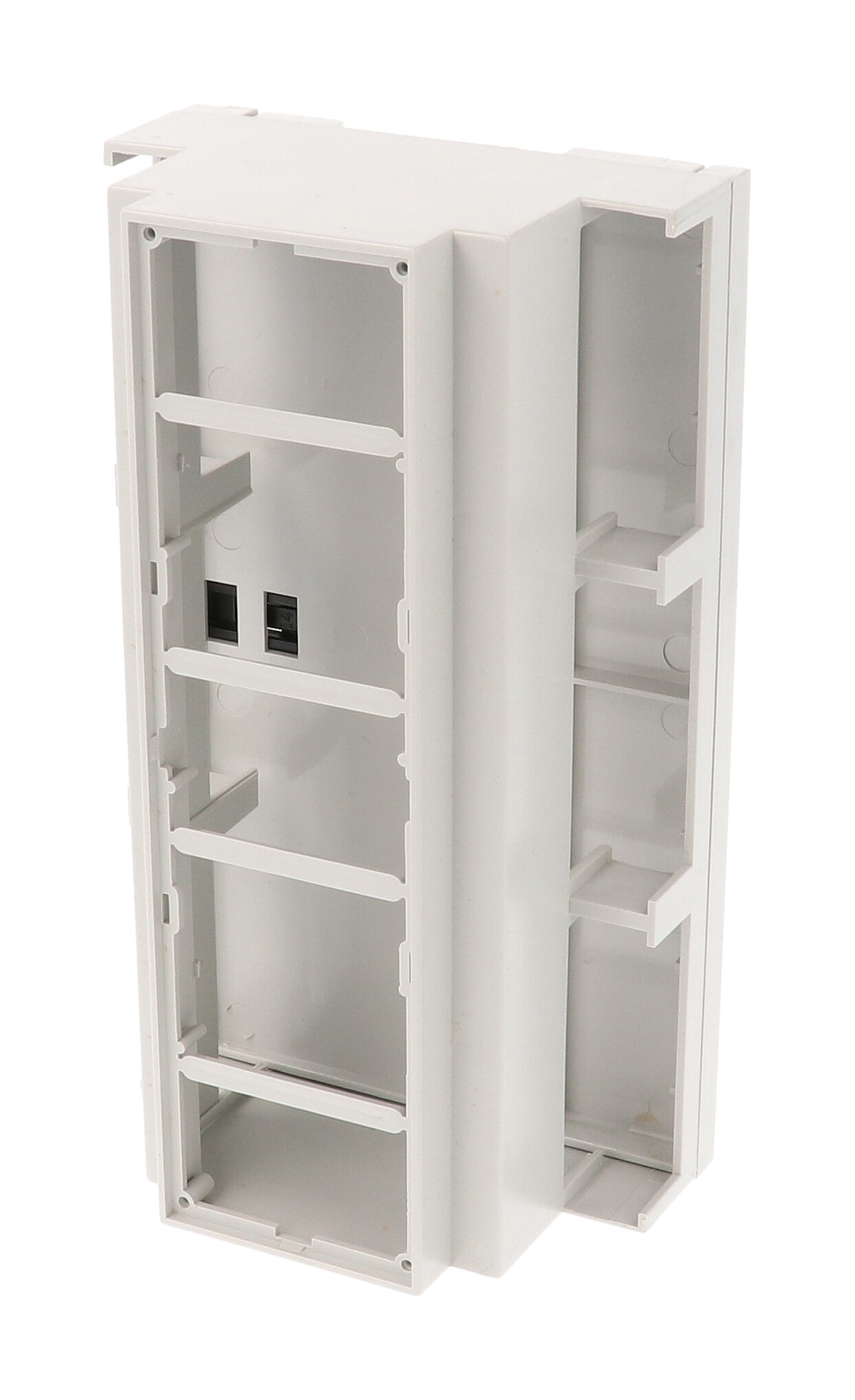 1597DIN9MDH53 — Italtronic DIN9, OPEN TOP, OPEN TERMINALS 2 SIDES, GREY