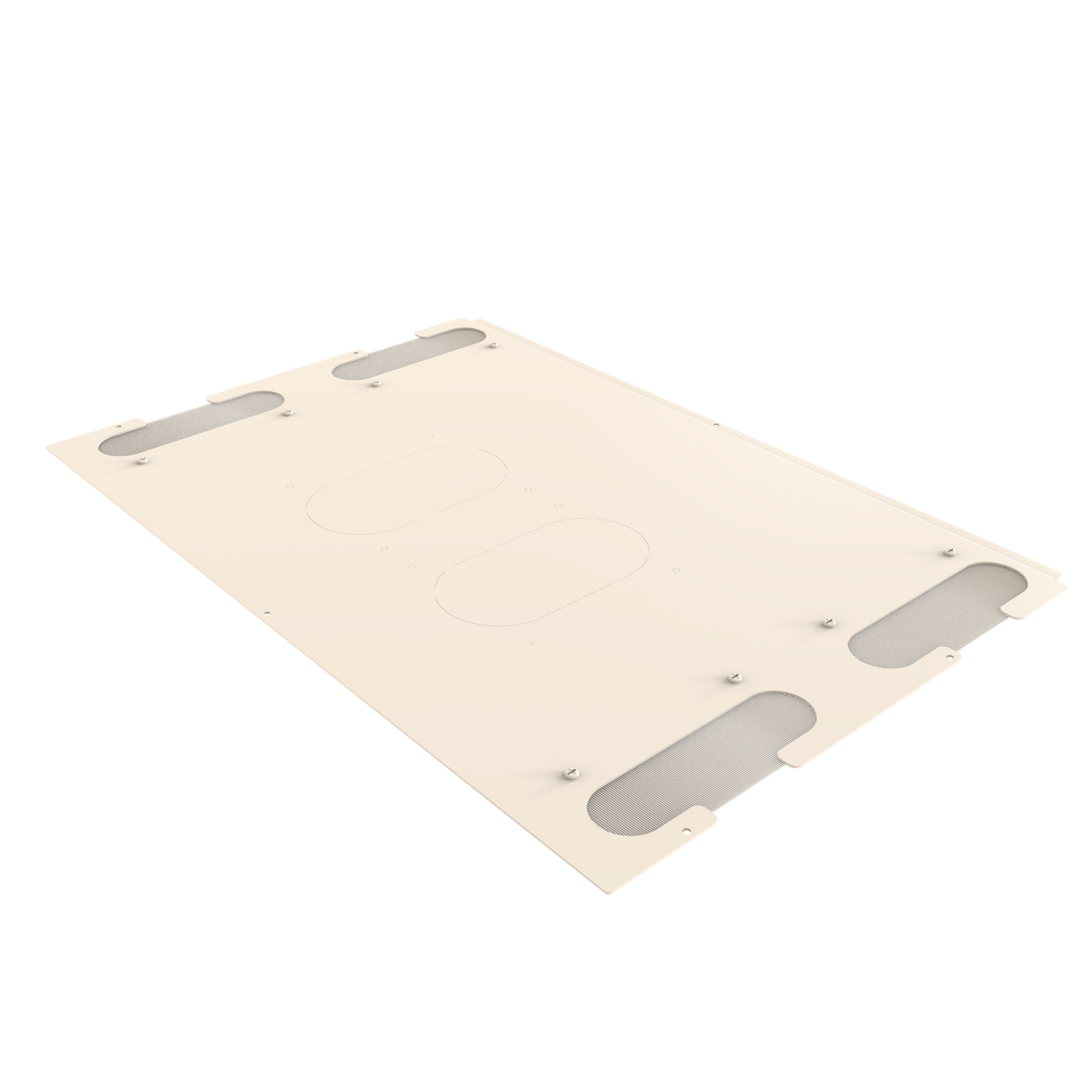 Hammond H1TB30WH white brushed cable entry top panel for 30 in and 31.5 in wide H1 Series server rack cabinets