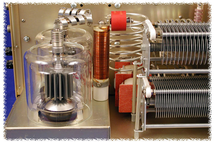 Hammond HL-2000A HF linear amplifier with Cream Beige front panel, back-lit meters and Earth Brown cabinet