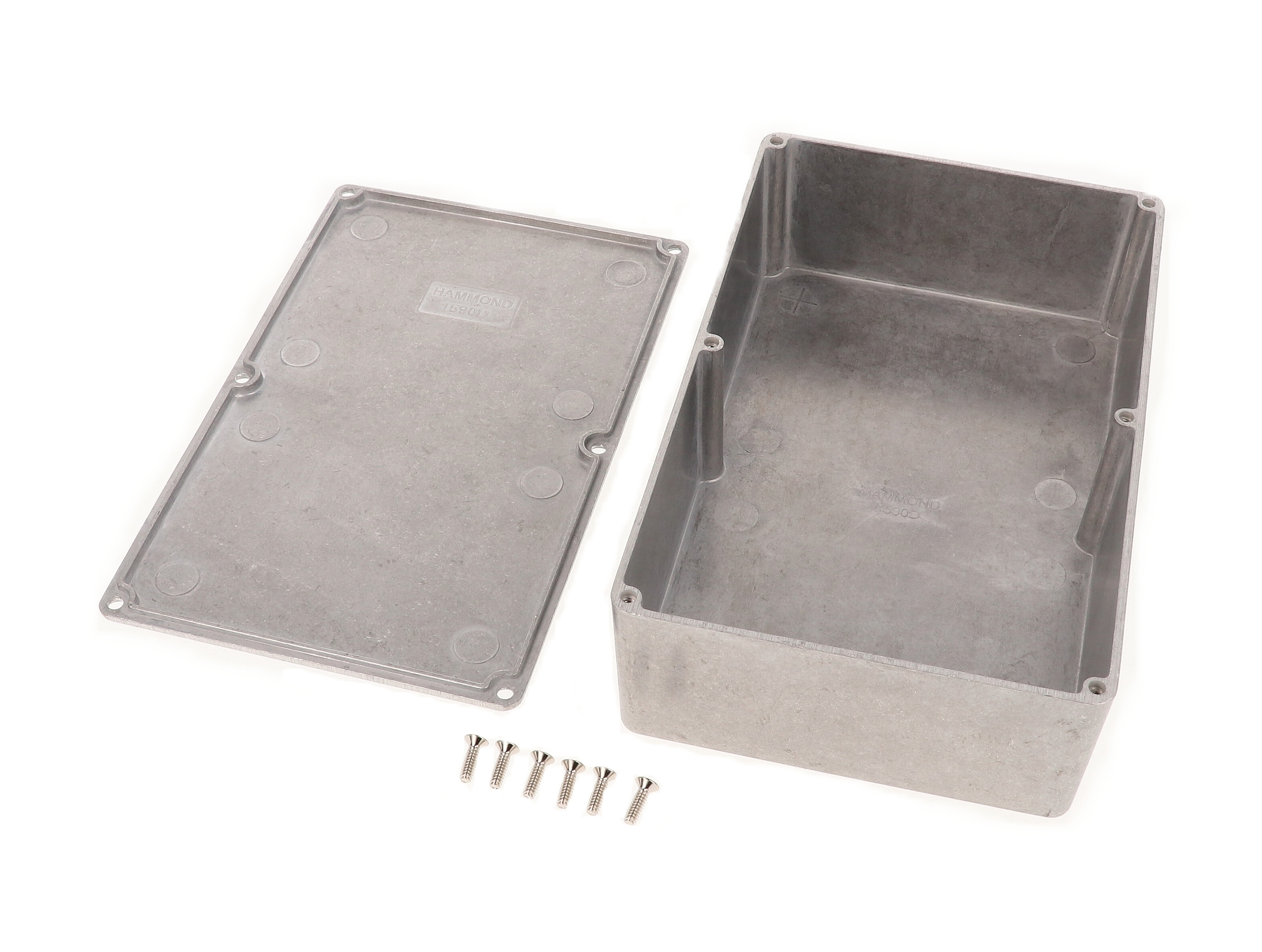 1590D natural diecast aluminum enclosure, 188 x 119 x 56 mm