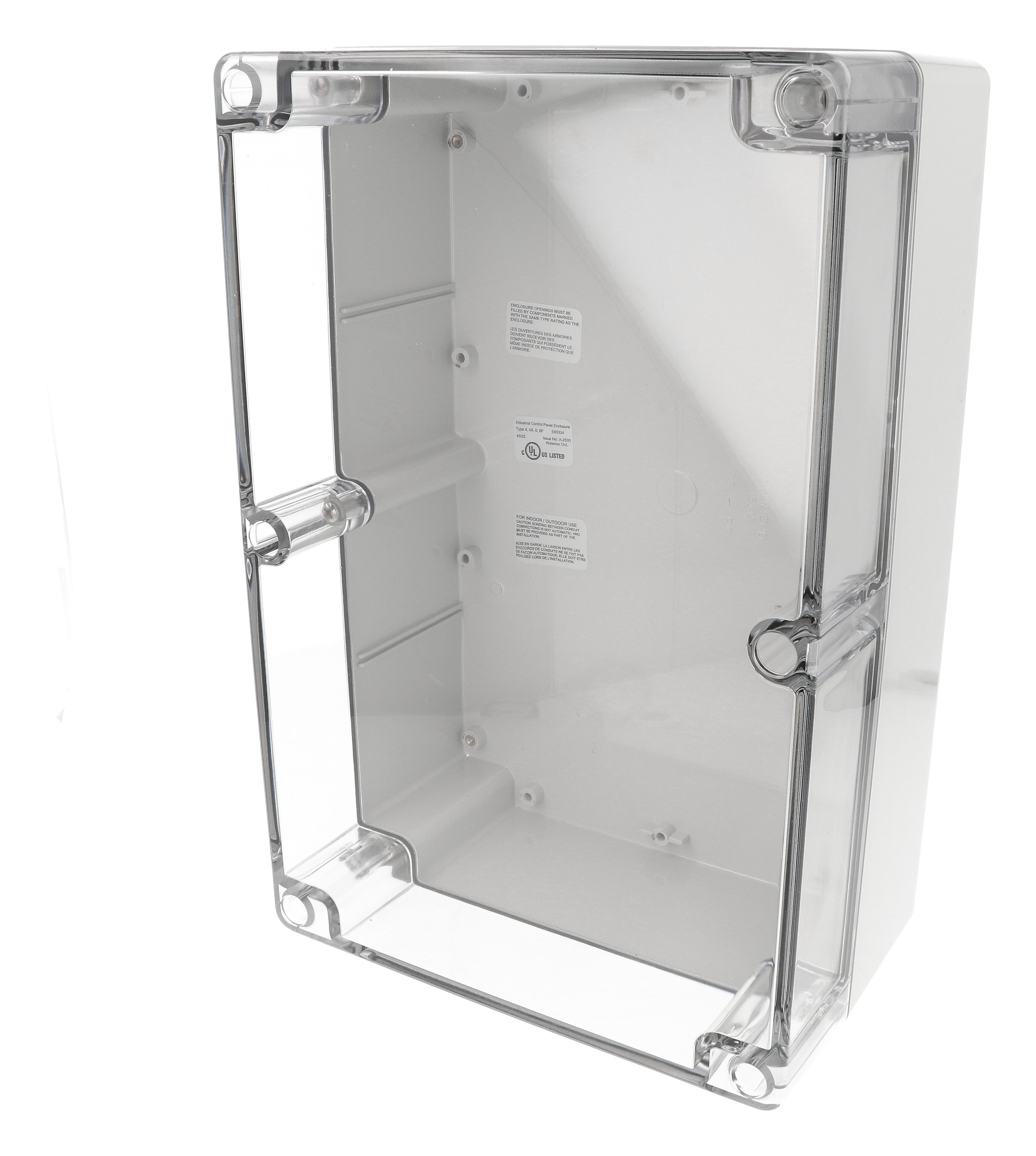 1554XA2GYCL — 300X200X120MM P/C NEMA Clr Lid