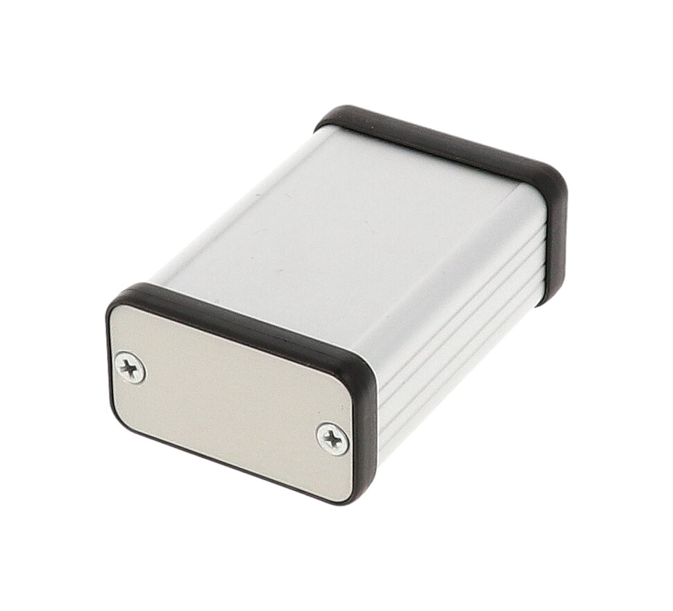 1455D601 — extruded aluminum enclosure w/ metal end panels