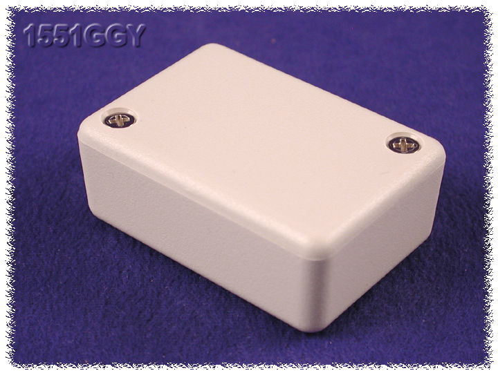 Hammond 1551GGY light gray ABS plastic miniature enclosure, 50 x 35 x 20 mm