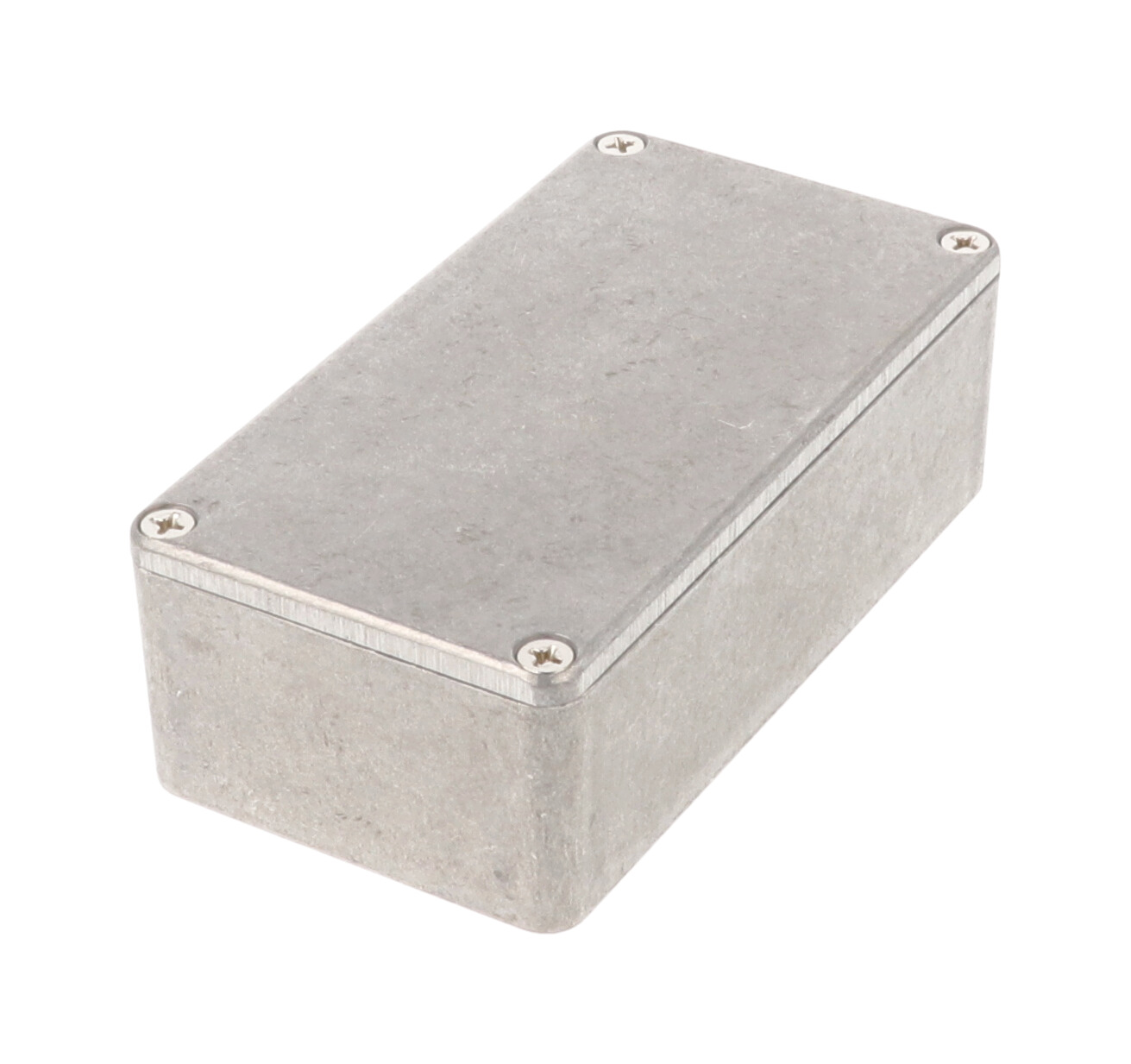 1590B2 natural diecast aluminum enclosure, 112 x 61 x 38 mm