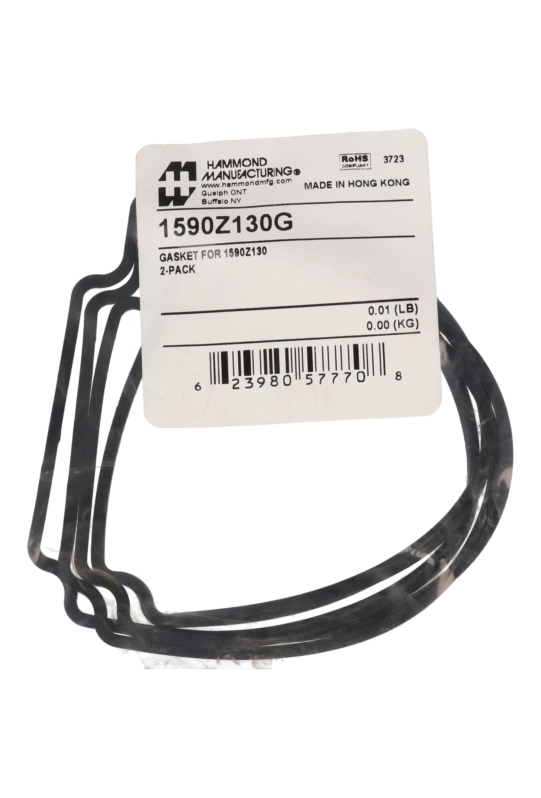 1590Z130G silicone replacement gasket two-pack for 1590Z130 and 1590Z135 diecast enclosures