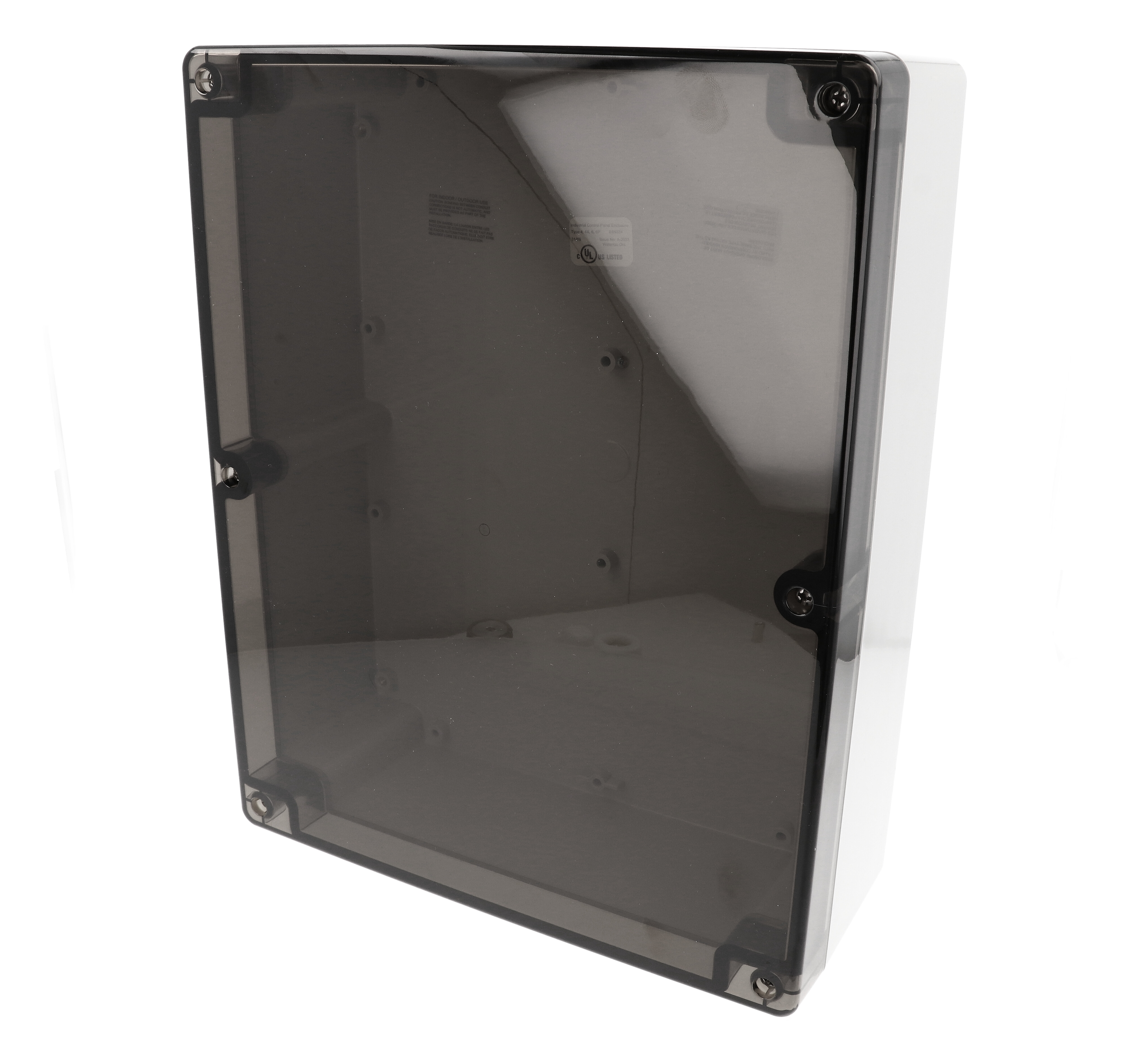 1554Y2GYSL — Polycarbonate encl w/ smoked lid -