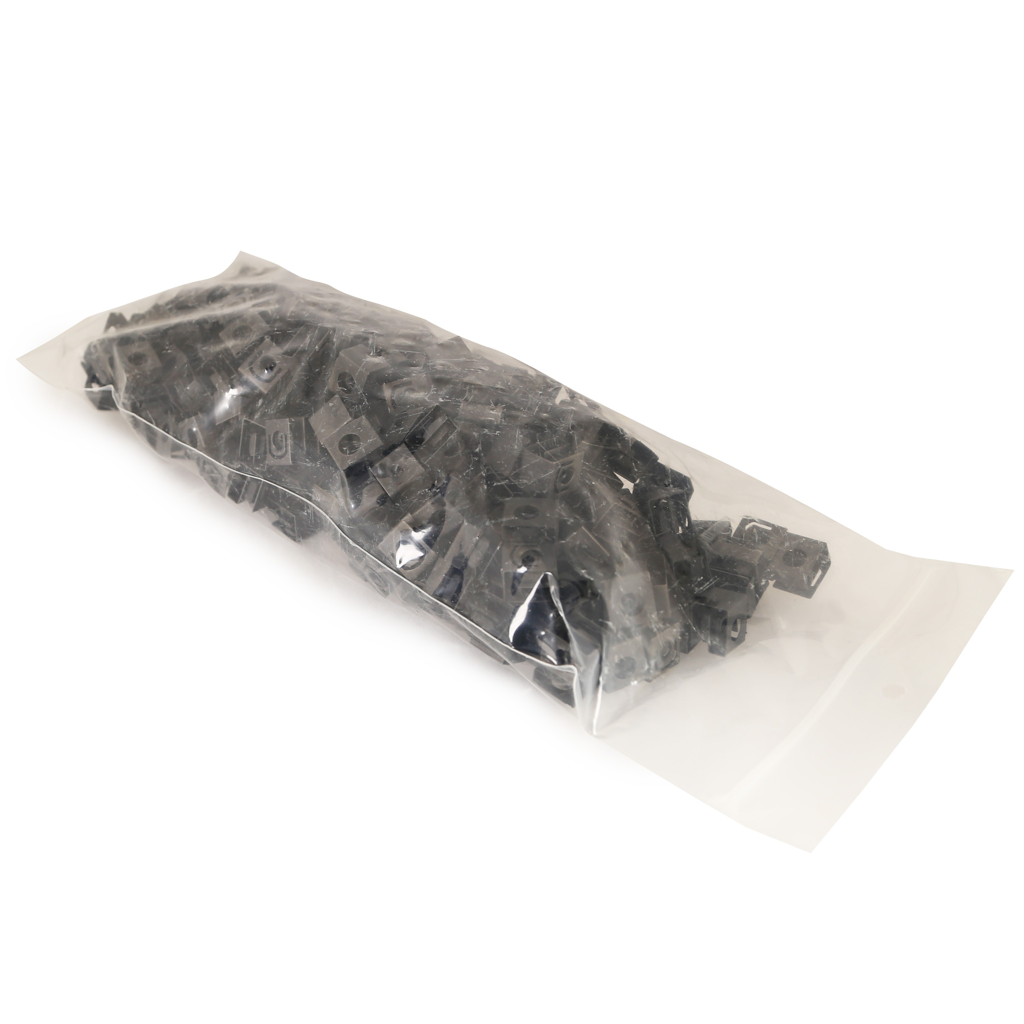 Hammond 1421N250 jar of 250 black oxide 10-32 spring steel rack rail clip nuts