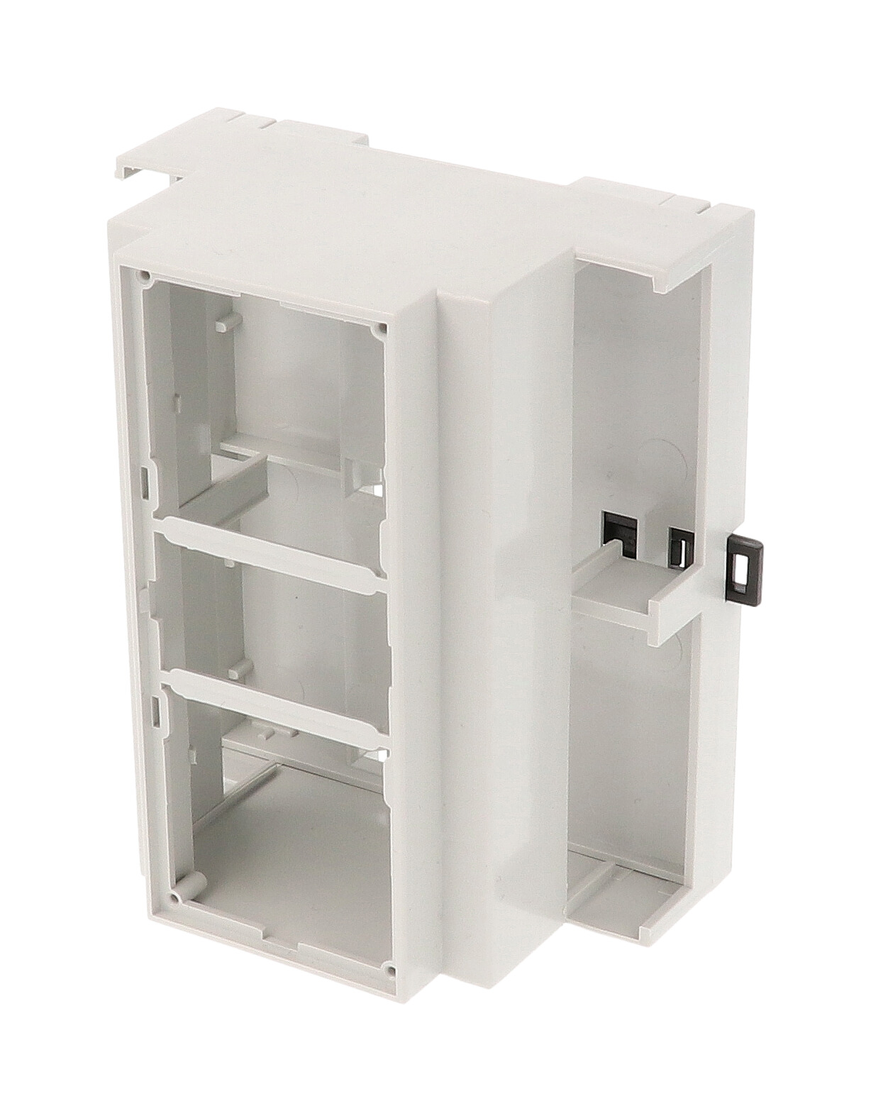 1597DIN6MDH53 — Italtronic DIN6, OPEN TOP, OPEN TERMINALS 2 SIDES, GREY