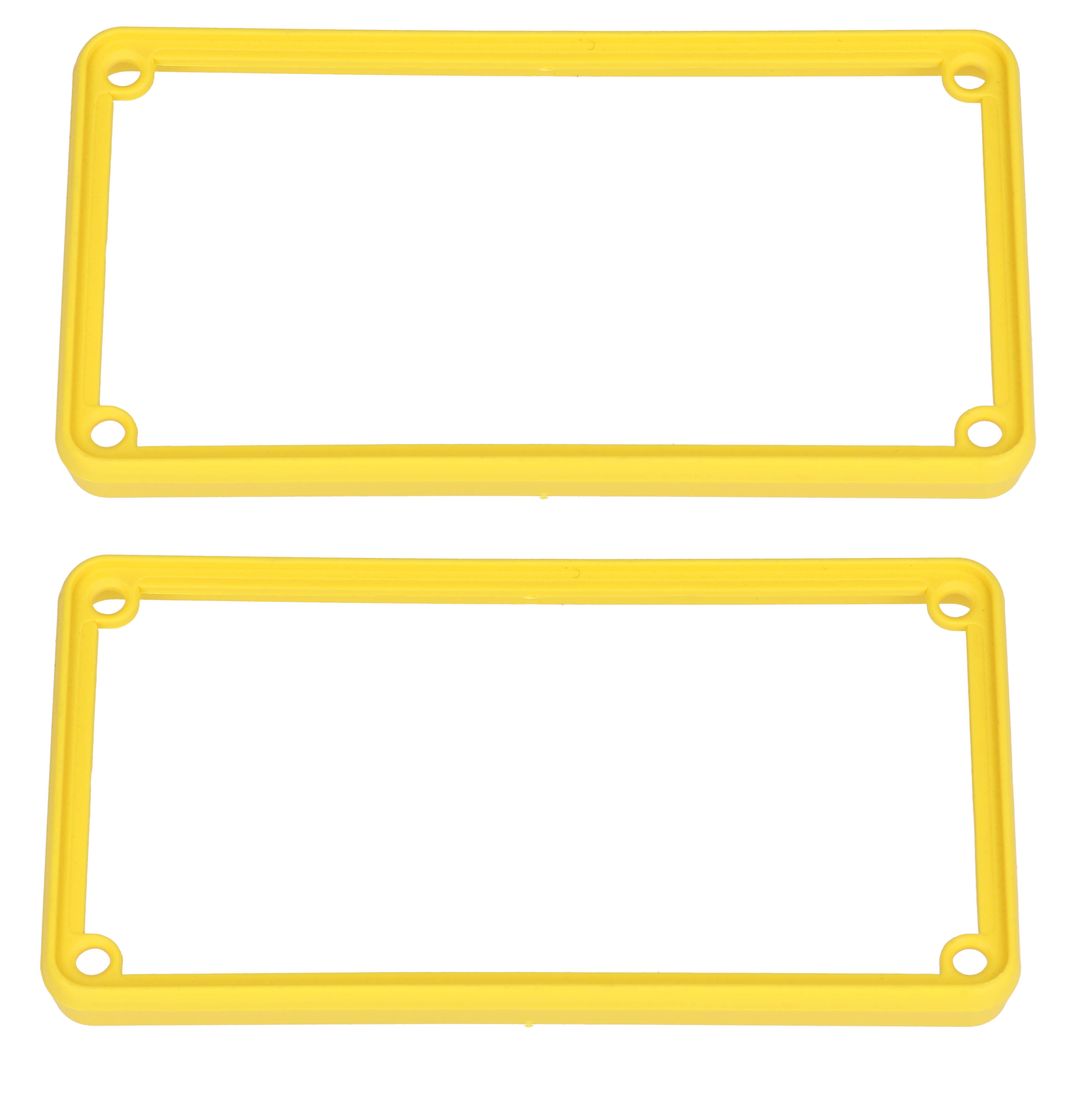 1455NBY — yellow plastic open bezels for 1455N enclosures- 2/pack