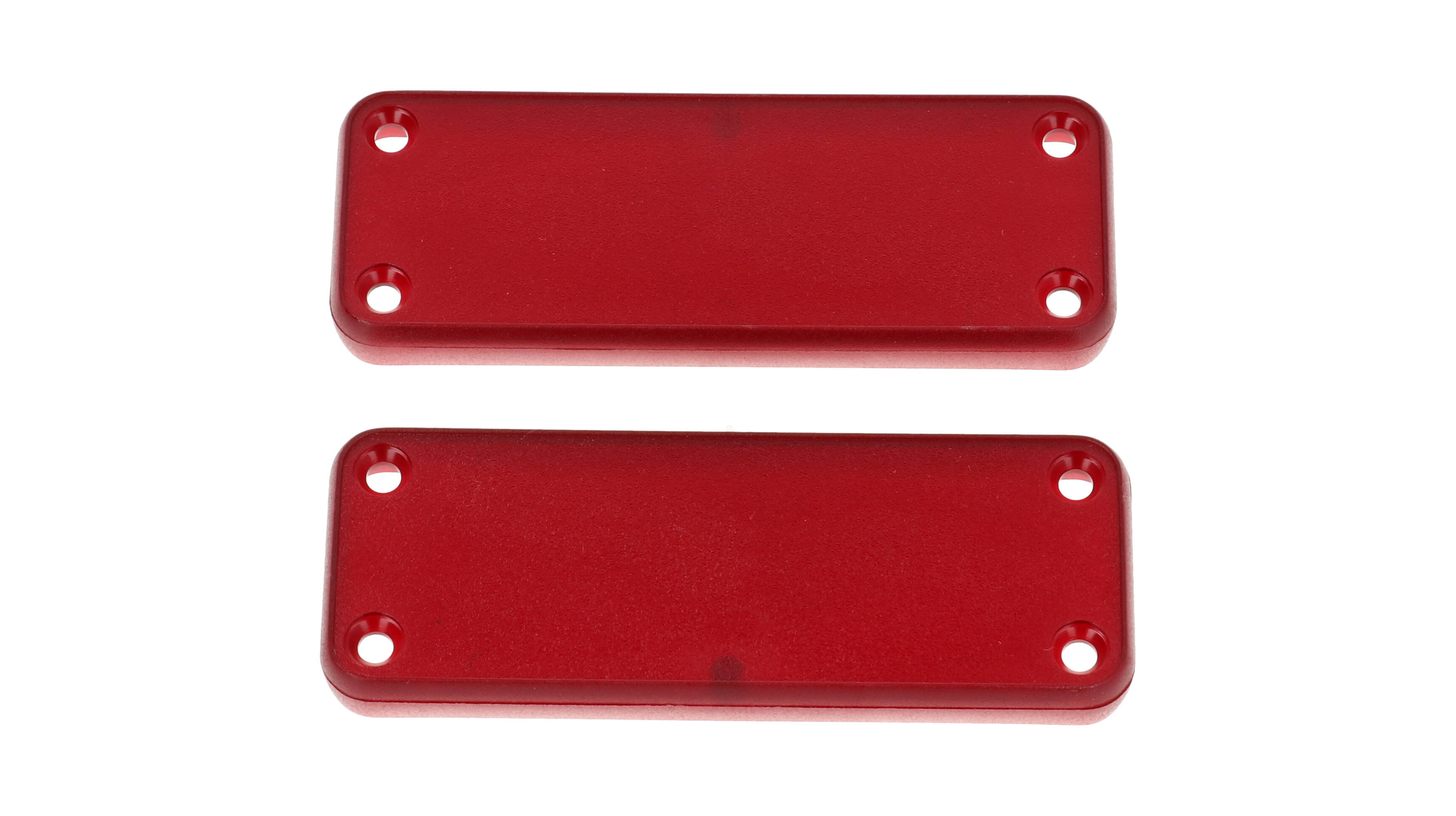 1455JPLTRD — translucent red plastic end panels for 1455J enclosures- 2/pack
