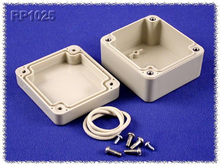 RP1160 polycarbonate water-tight enclosure with opaque lid, 165 x 85 x 40 mm — view 3