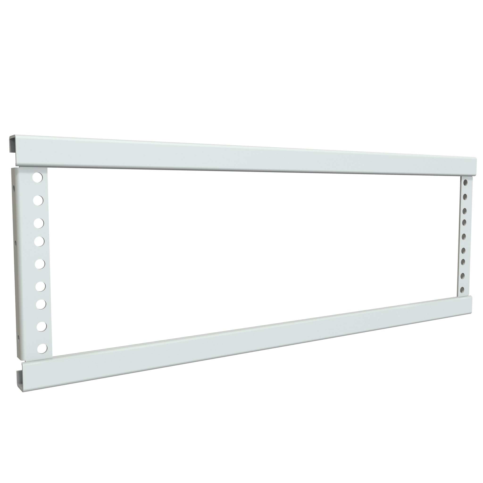Hammond CBA1985LG1 5U door adapter rack mount kit in textured RAL 7035 light gray 14-gauge steel with 19 in E.I.A. rack mounting flanges