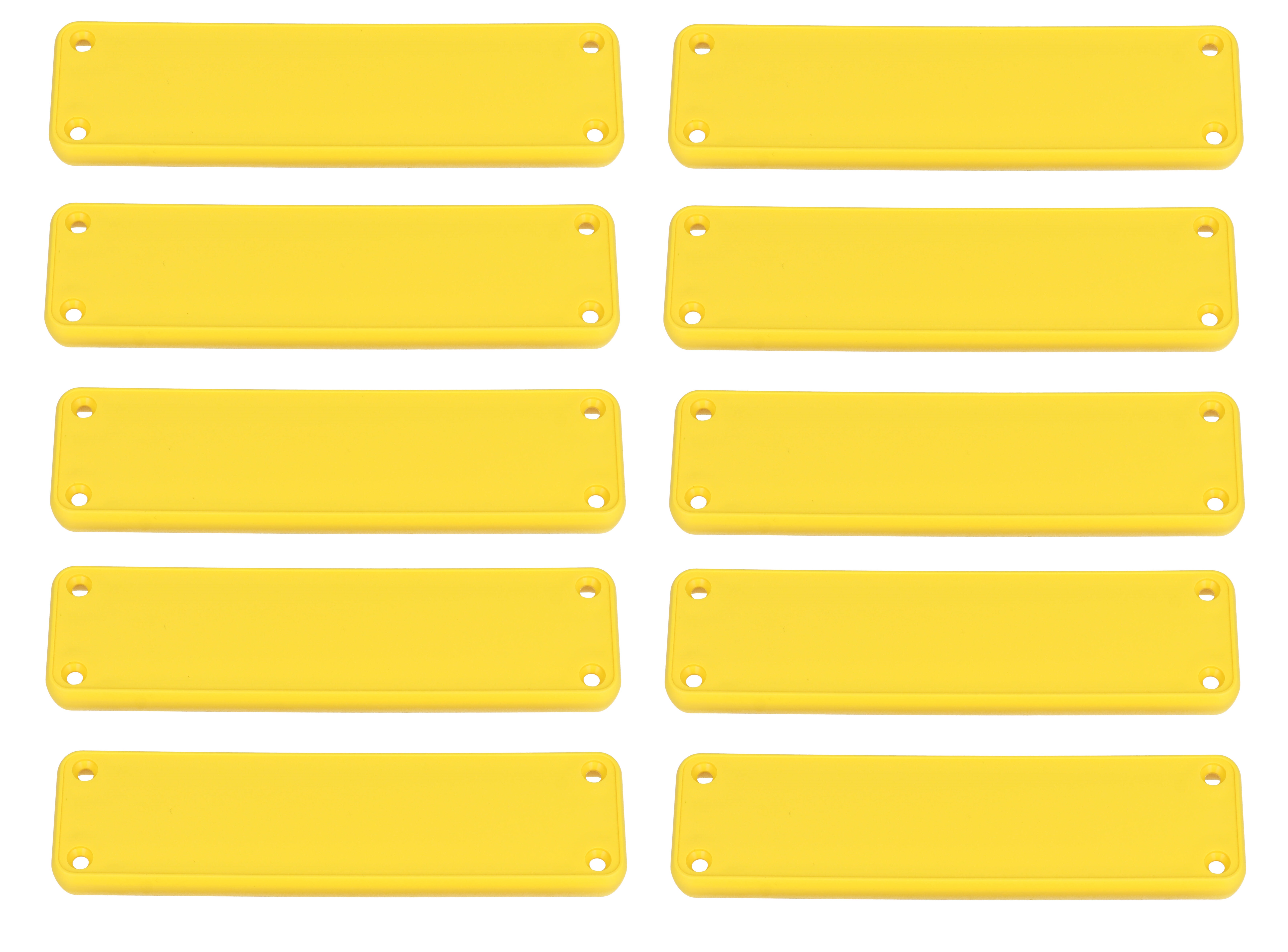 1455PPLY-10 — yellow plastic solid bezel for 1455P enclosures- 10/pack