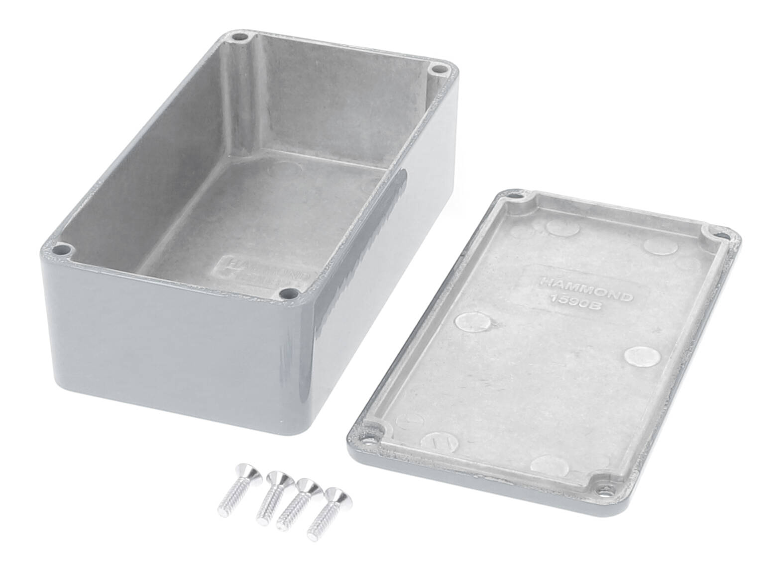1590B2LG light gray powder coated 1590B2 diecast aluminum stomp box enclosure