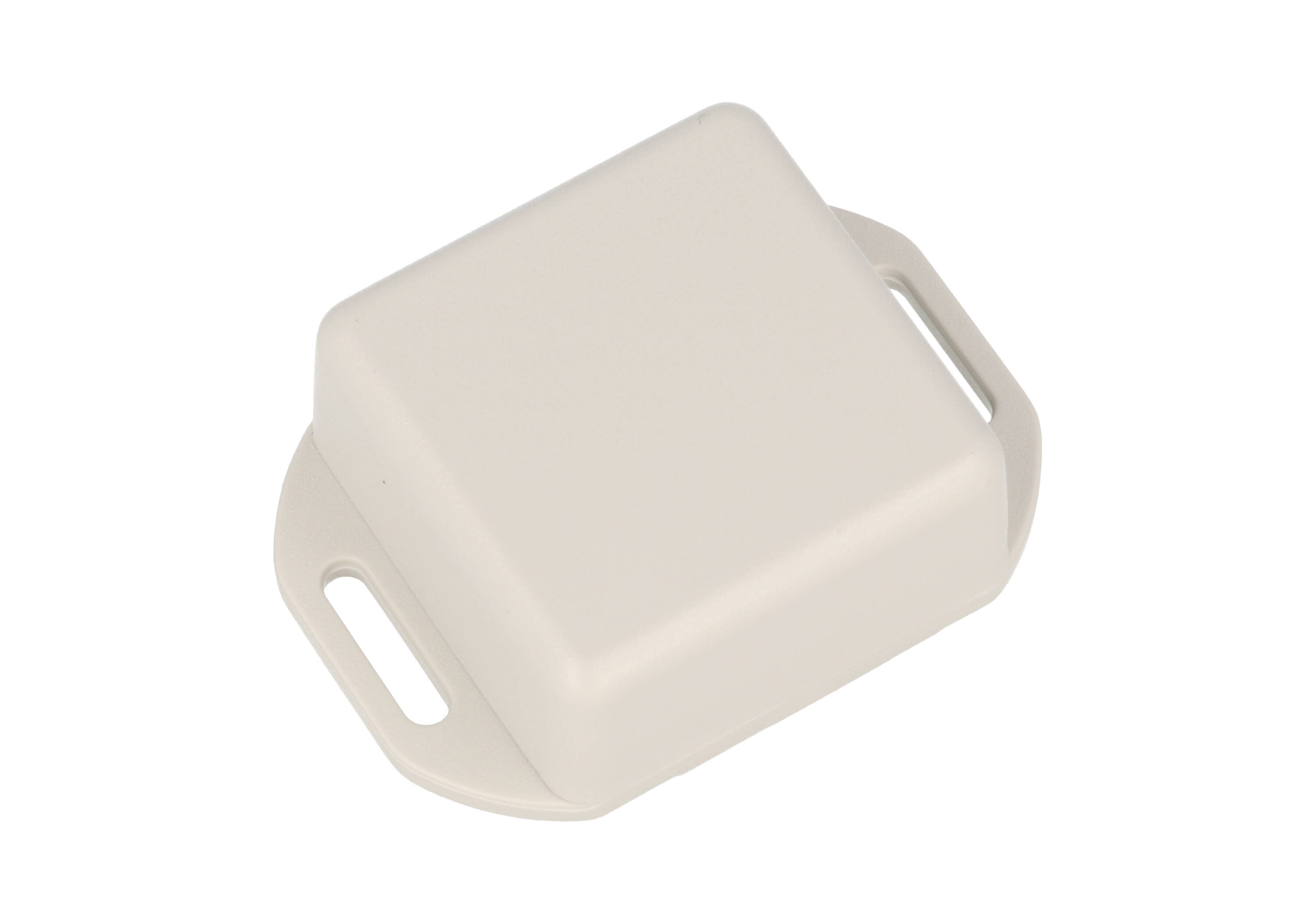1551PFLGY — grey plastic enclosure with flanged lid