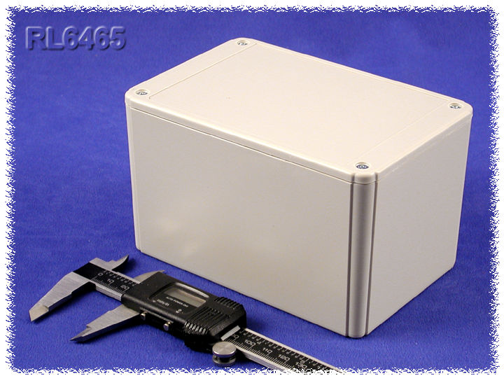 RL6465 light gray ABS plastic project enclosure, 150 x 100 x 90 mm
