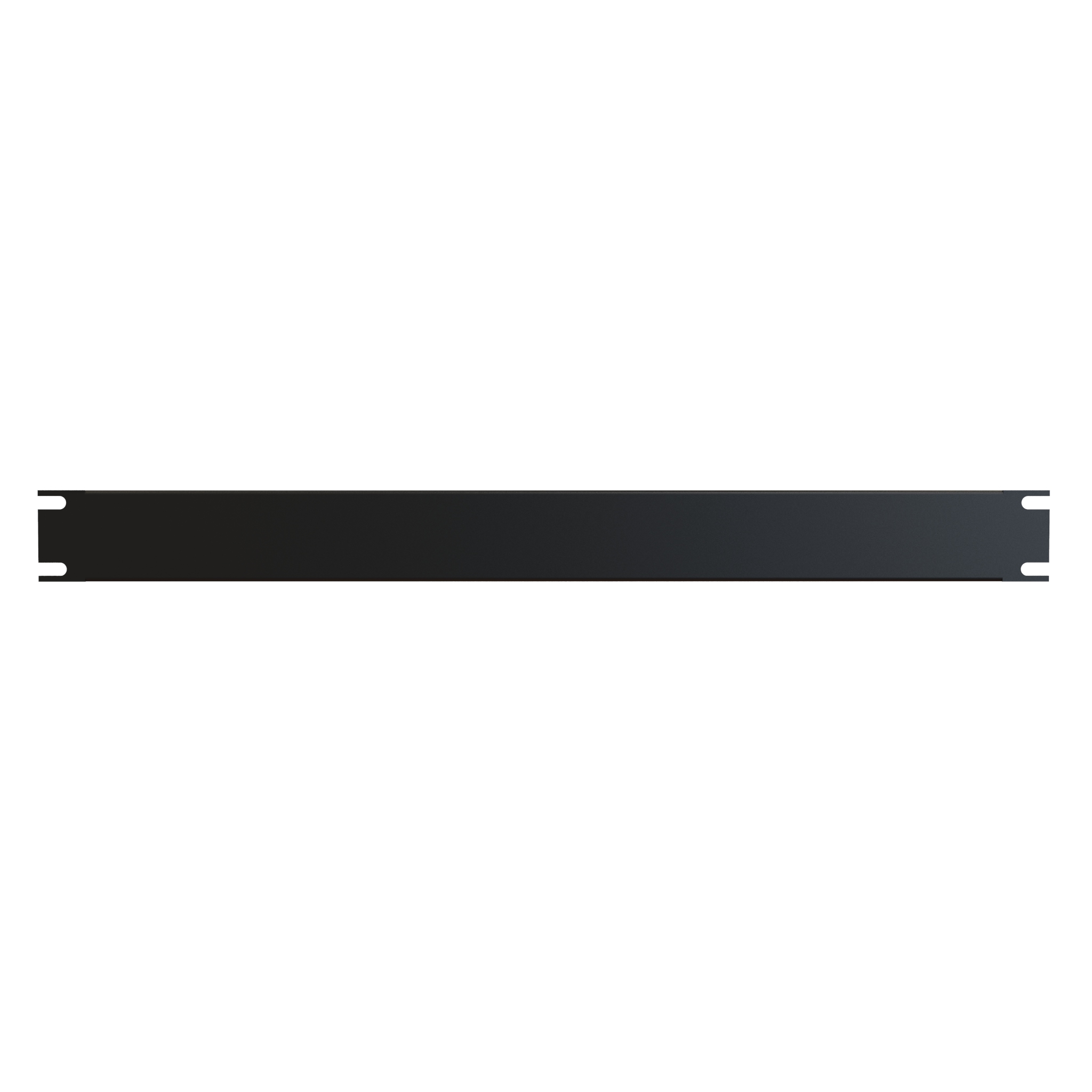 Hammond PBFS19001BK 1U formed 16-gauge steel rack blank panel in matte black for 19 in EIA racks