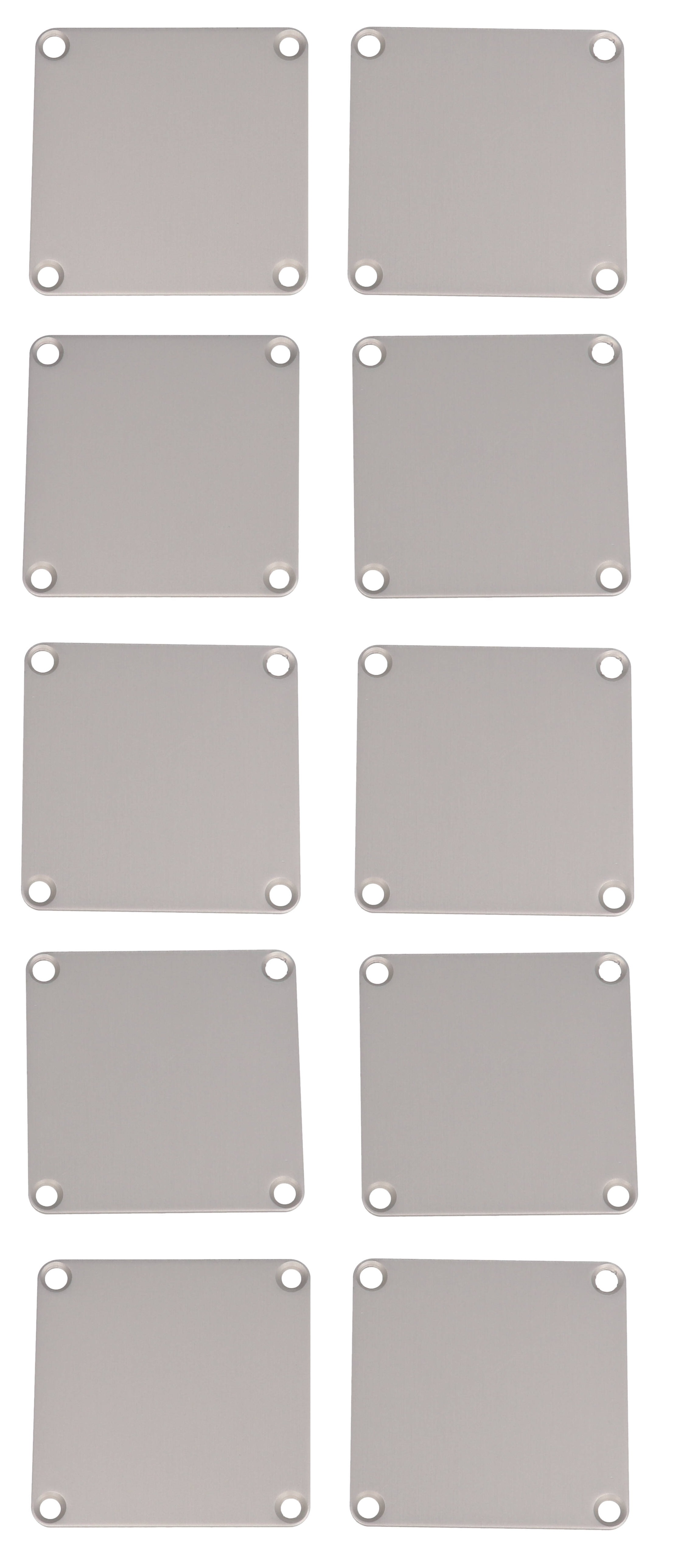 1455CSAL-10 — aluminum end panels for 1455CS enclosures- 10/pack
