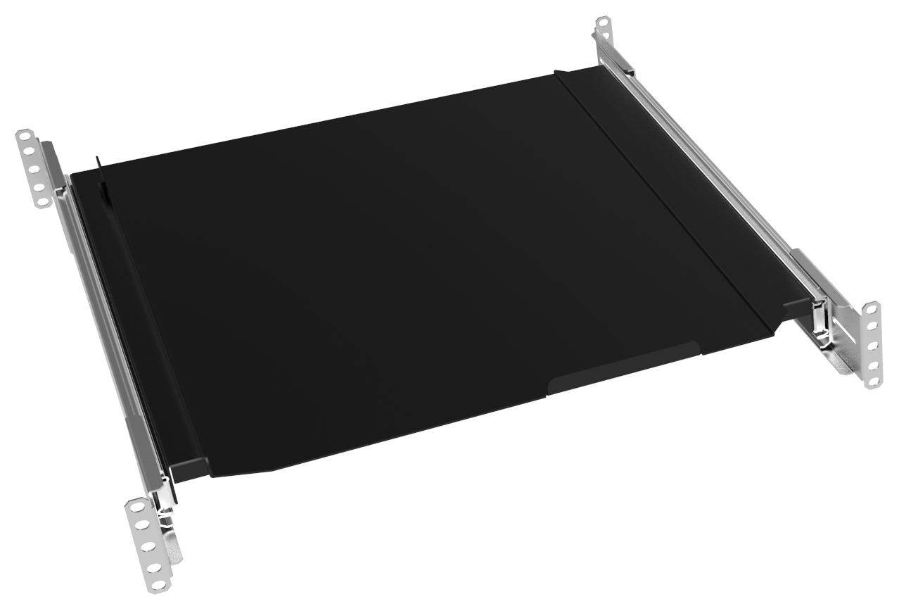 Hammond RSKS19DOORBK1 3U hinged locking door in textured black finish for RSKS 19 in rack keyboard drawer