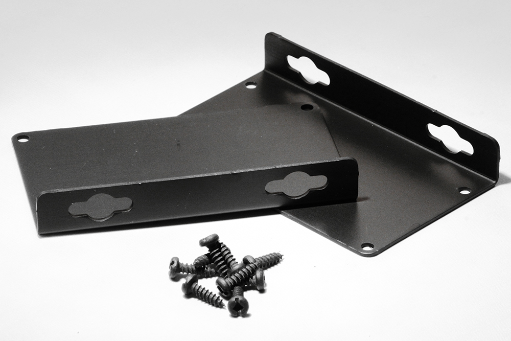 1455NFBK black anodized flanged end panel kit for 1455N extruded aluminum enclosures