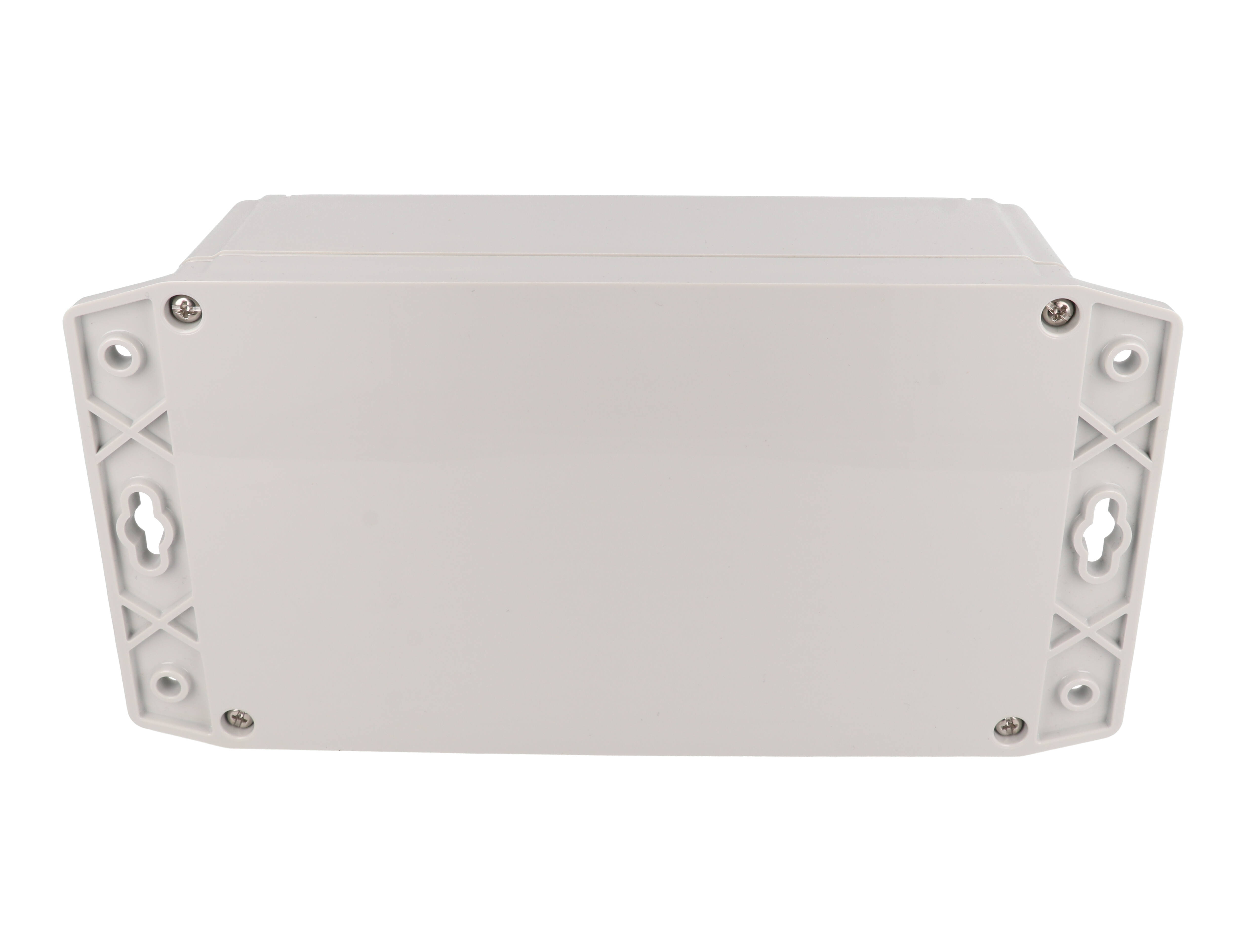 1555U2F42GY — RAL7035 grey watertight plastic enclosure, flange