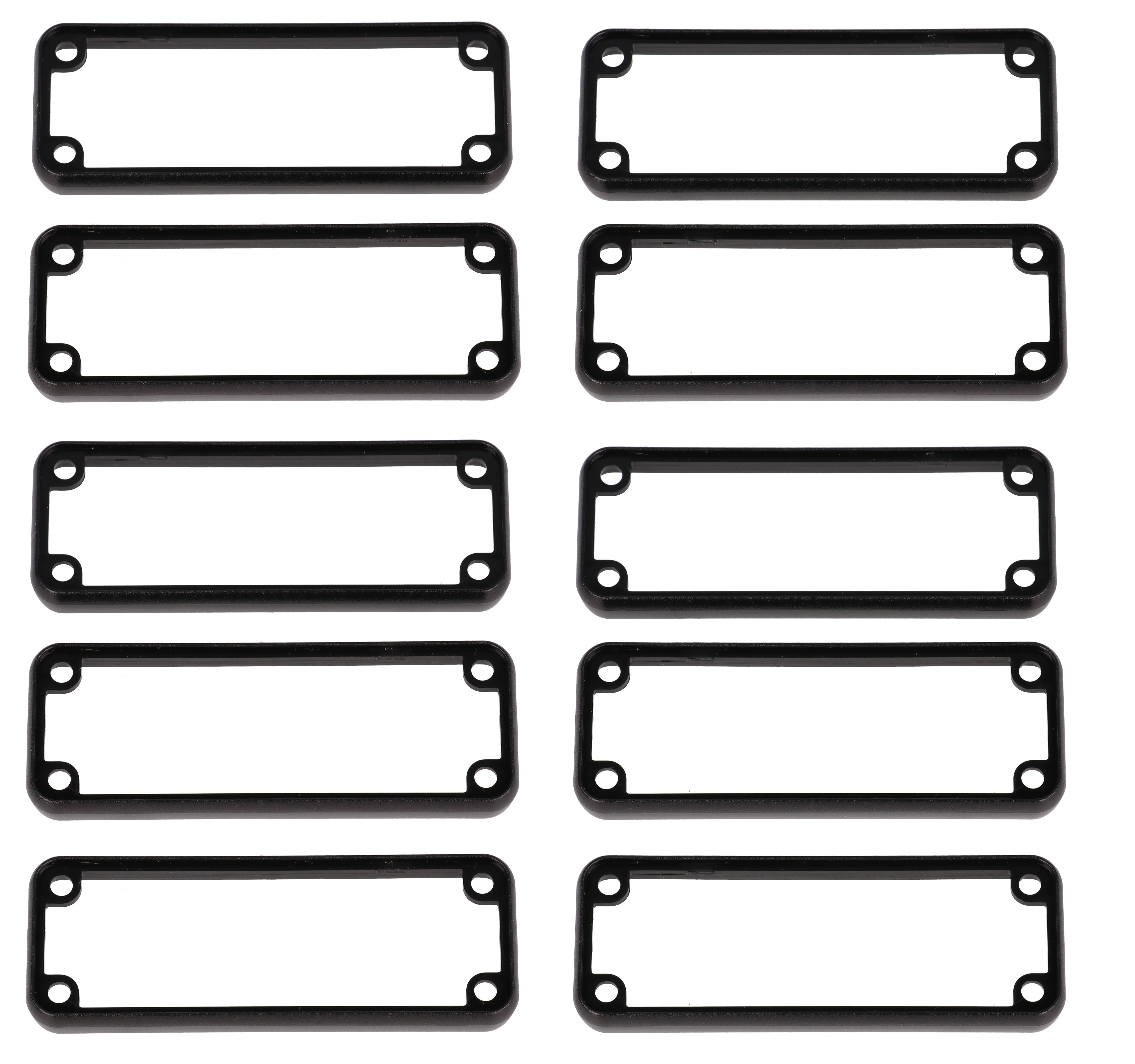 1455JBBK-10 — black plastic open bezels for 1455J enclosures- 10/pack