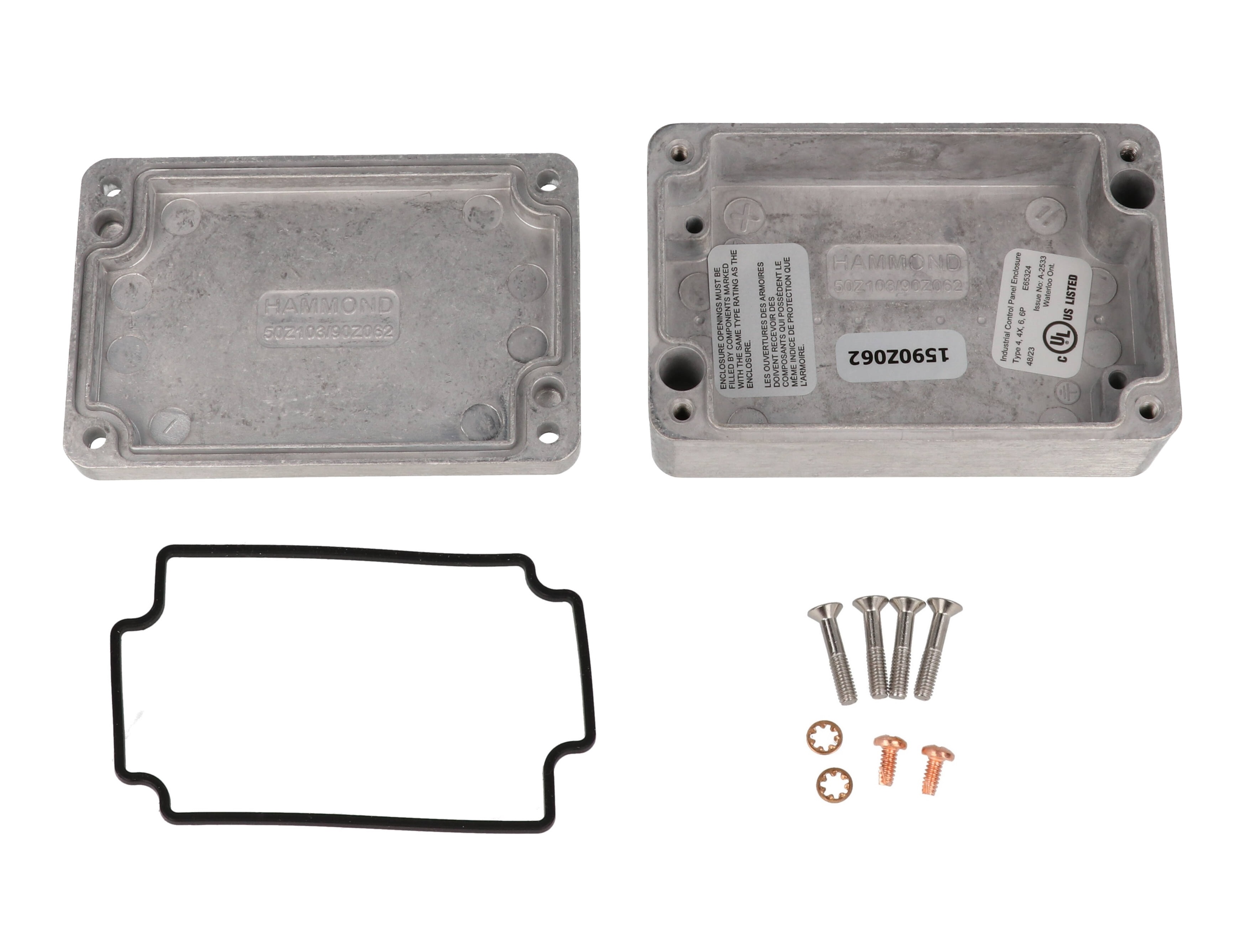 1590Z062 natural diecast aluminum IP68 enclosure