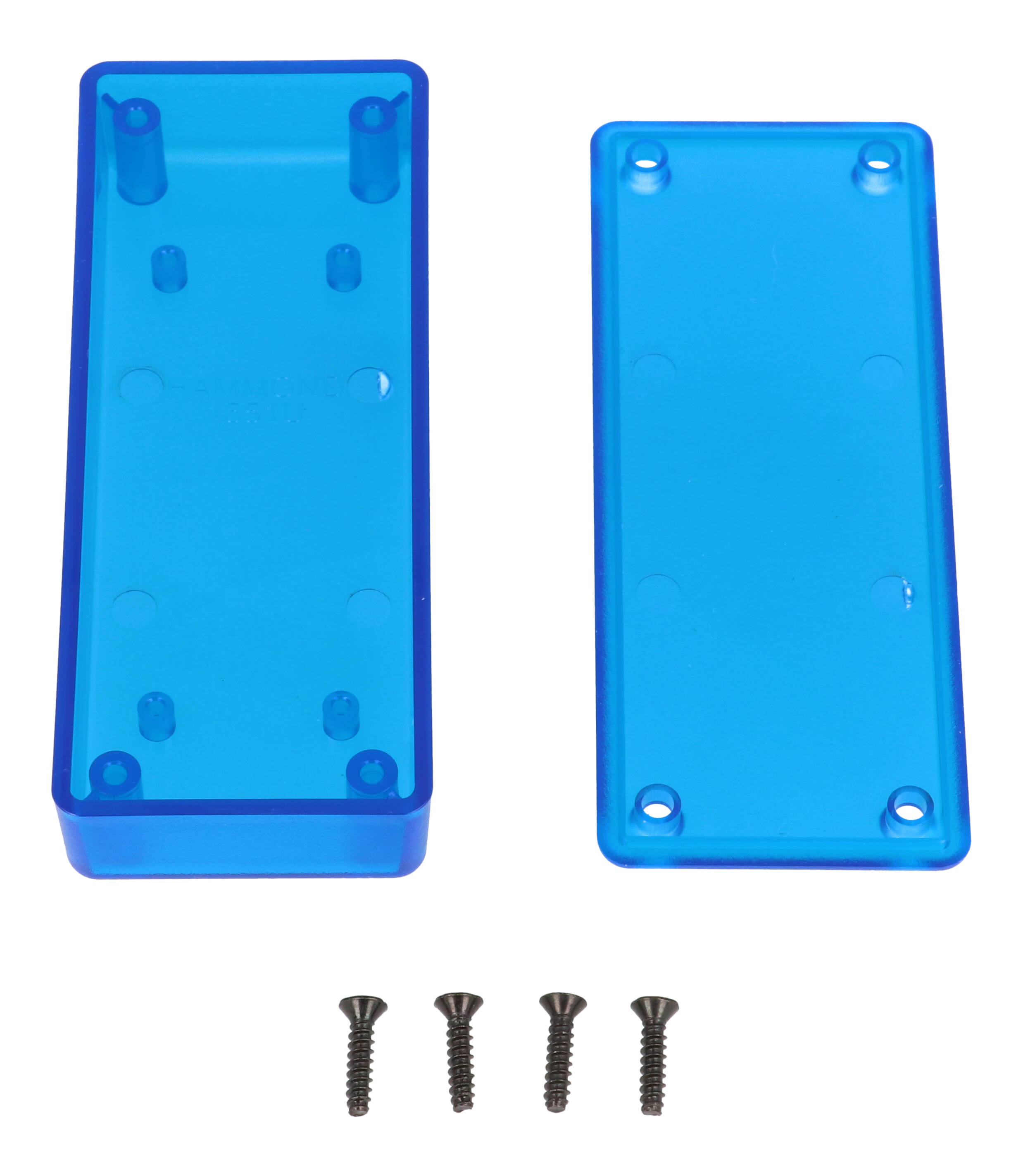 1551UTBU translucent blue ABS miniature enclosure, 100 x 40 x 20 mm