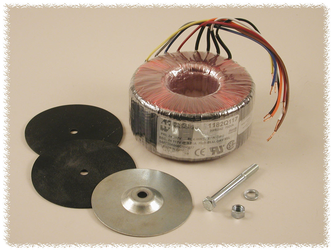 1182K117 160 VA toroid power transformer with dual 117 V secondaries and flexible colour-coded leads — view 14