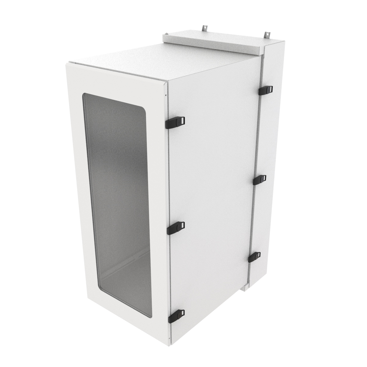 Hammond NWC12U2436SFLG 12U light gray sealed wall-mount cabinet with solid door and Type 12 filters — view 6