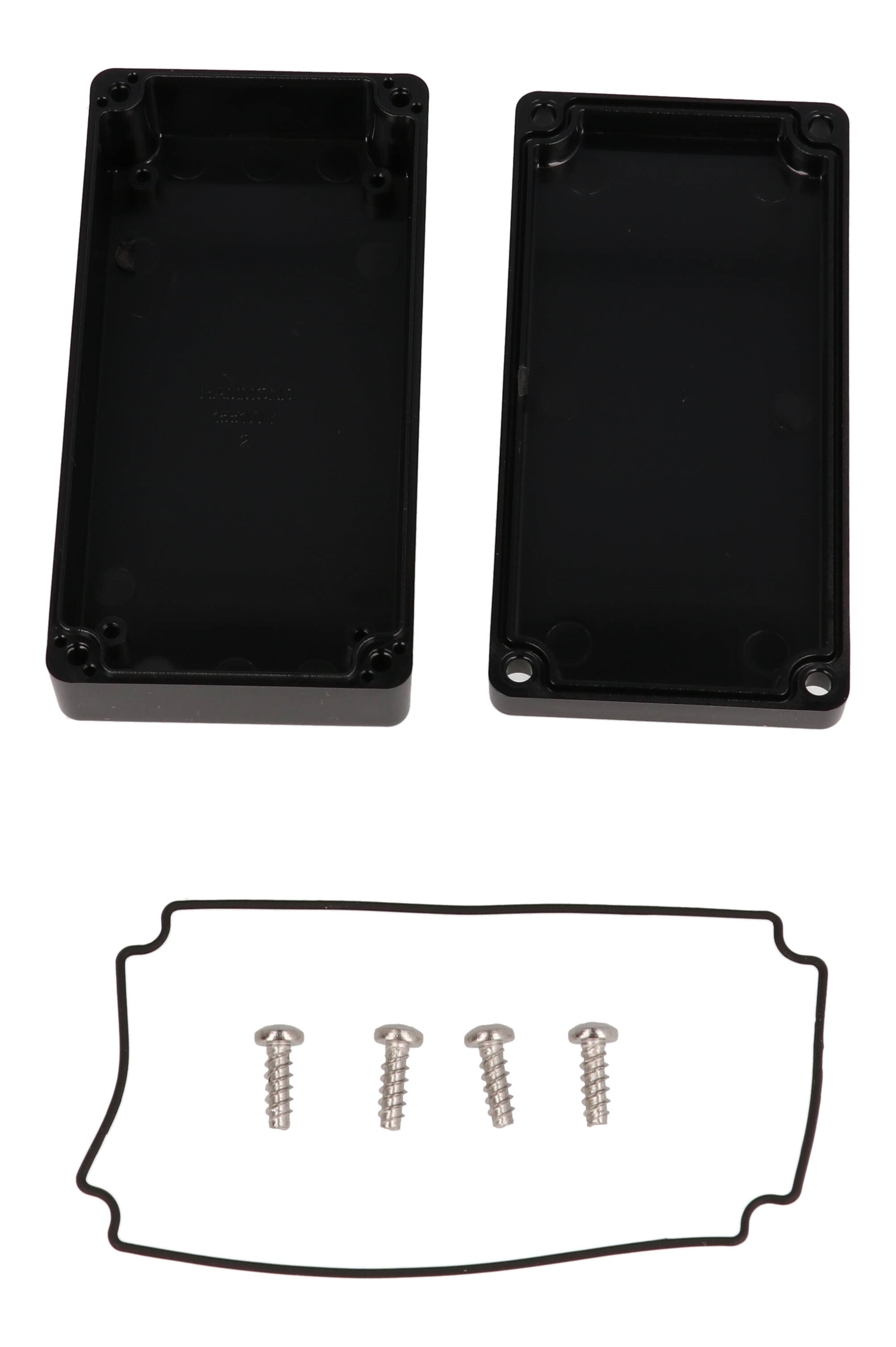 1551WYBK black 100 x 50 x 24 mm watertight polycarbonate enclosure