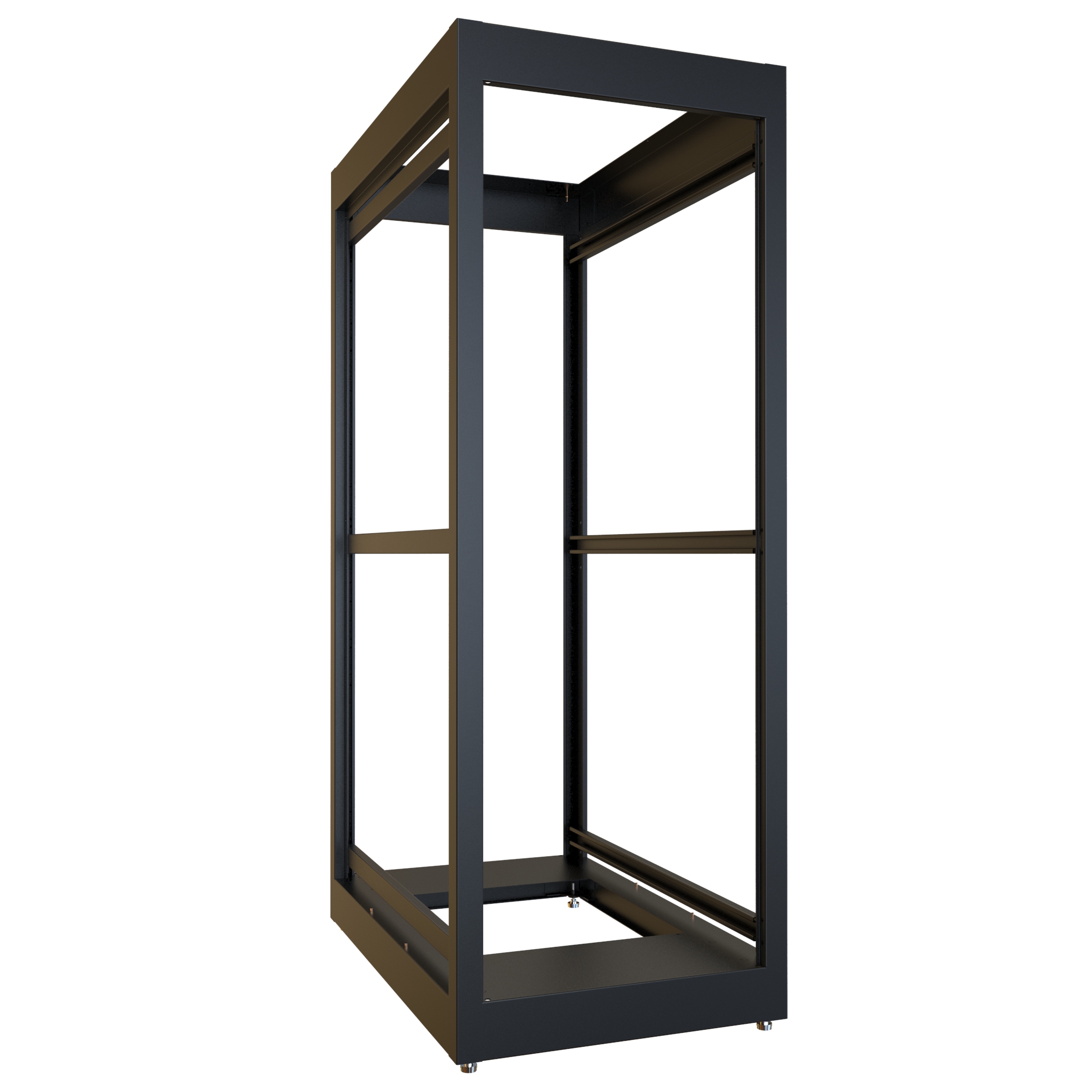 32U Modular Cabinet Frame, 36" Deep, Black