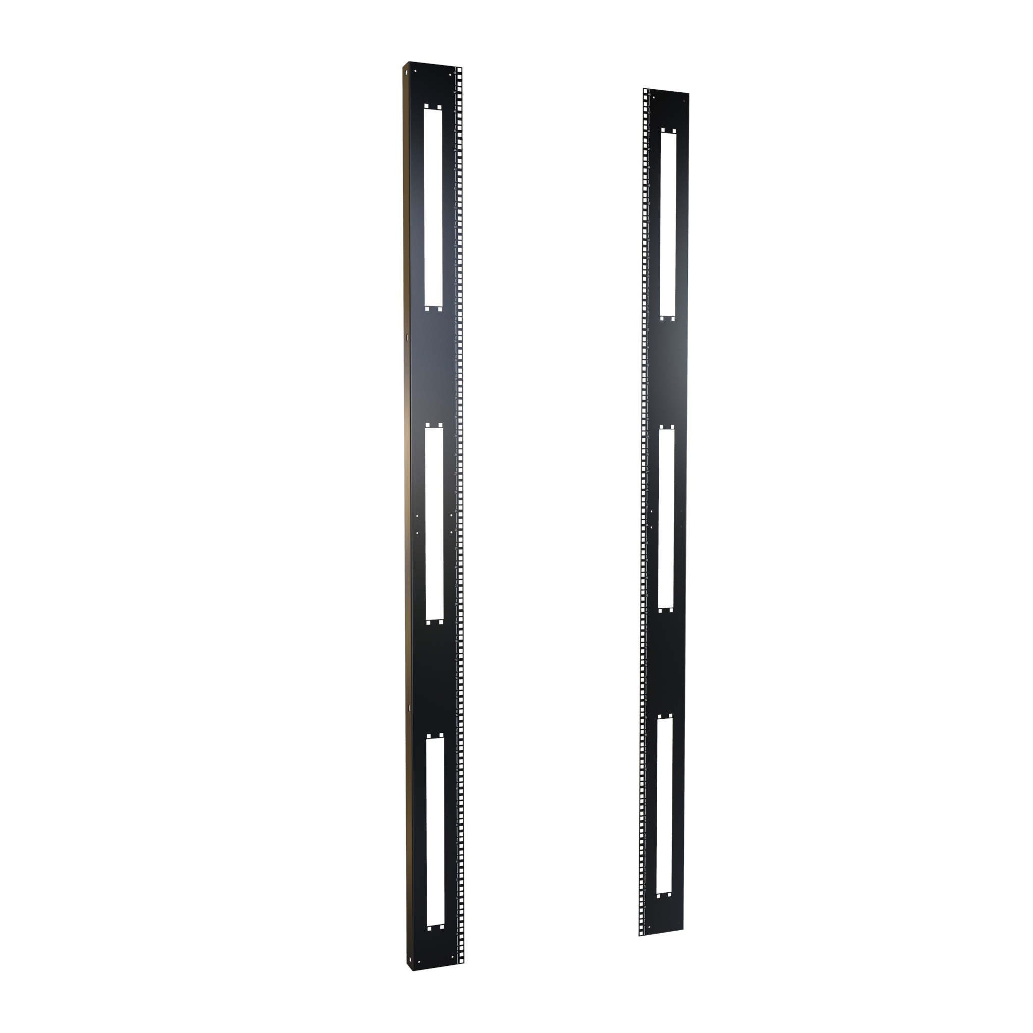 H1SRR48U31BK — 48U Square Hole Rack Rails