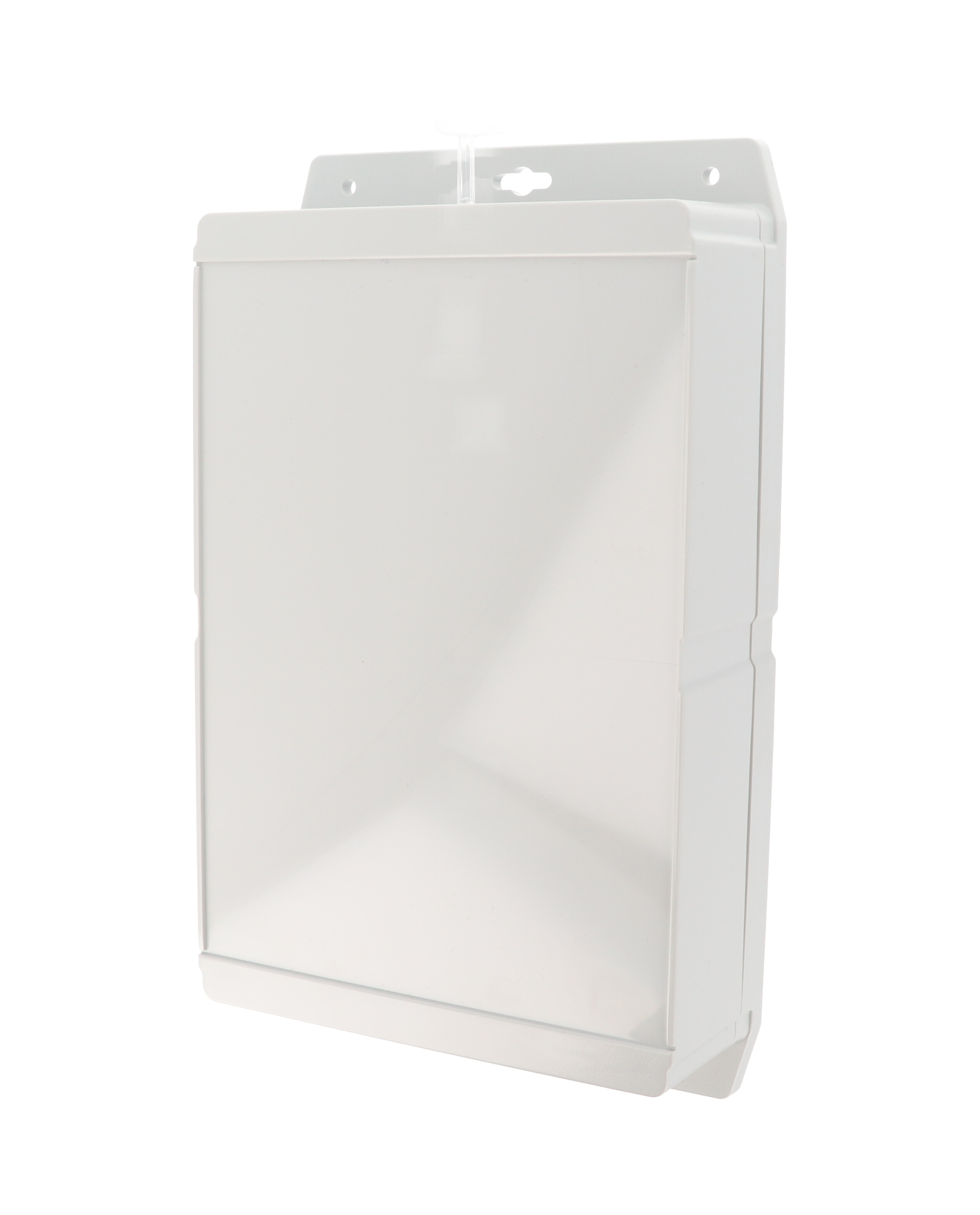 1555VA2F42GY — RAL7035 grey watertight plastic enclosure, flange