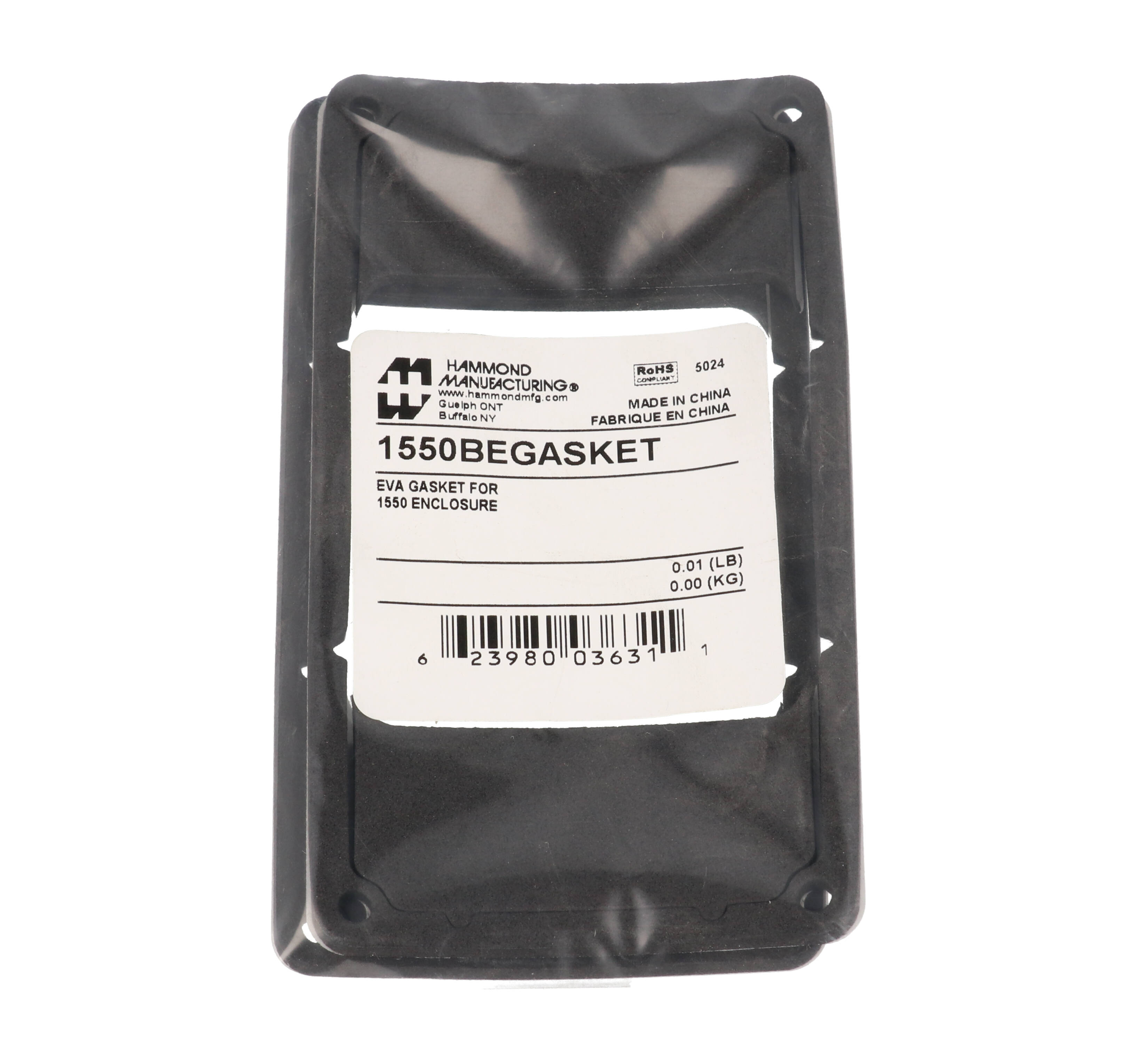 Hammond 1550BEGASKET EVA foam IP66 lid gasket kit for 1550B/1550D diecast enclosures
