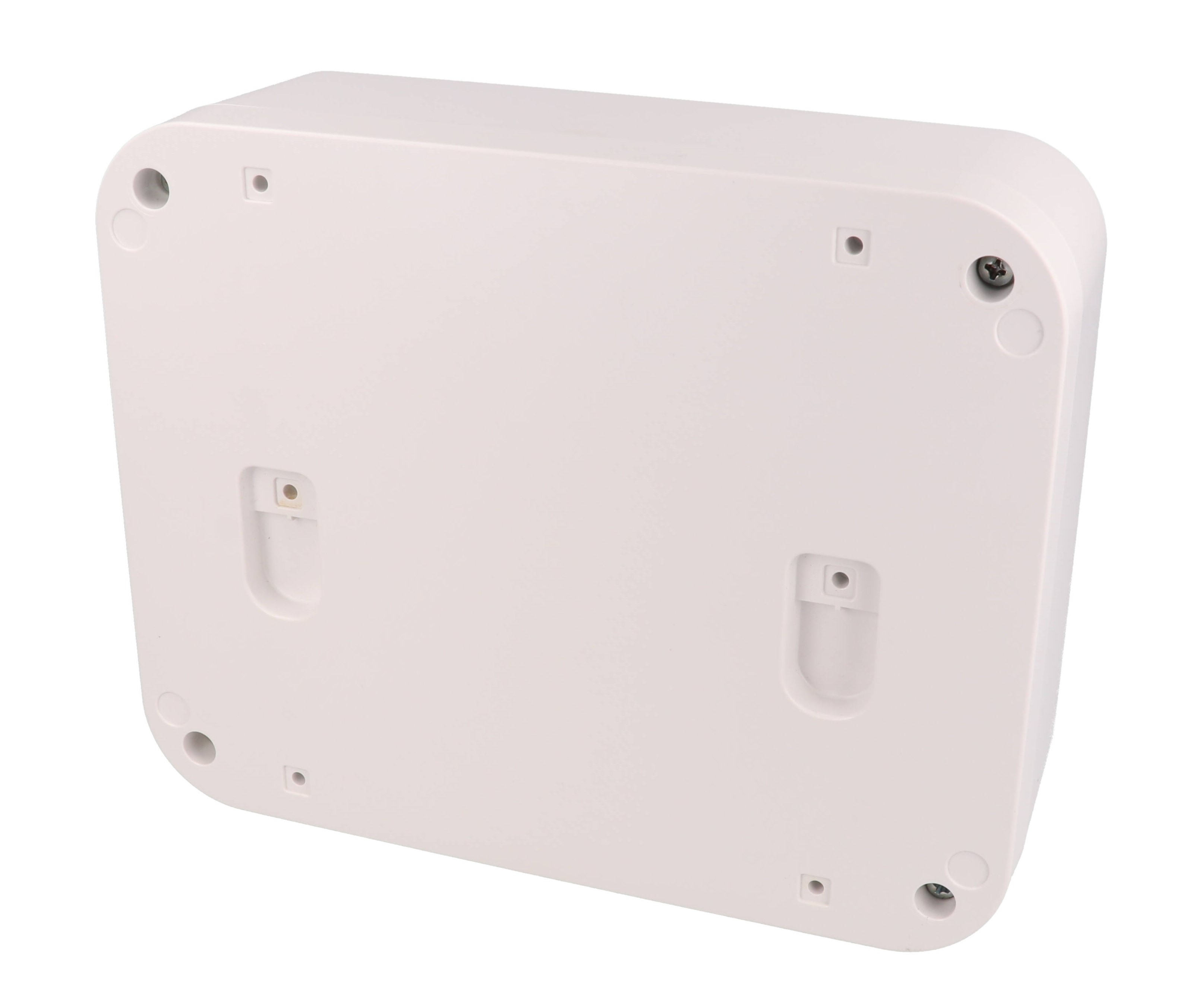 1556GAWH white 200 x 160 x 70 mm ABS desktop and wall-mount enclosure with rounded corners