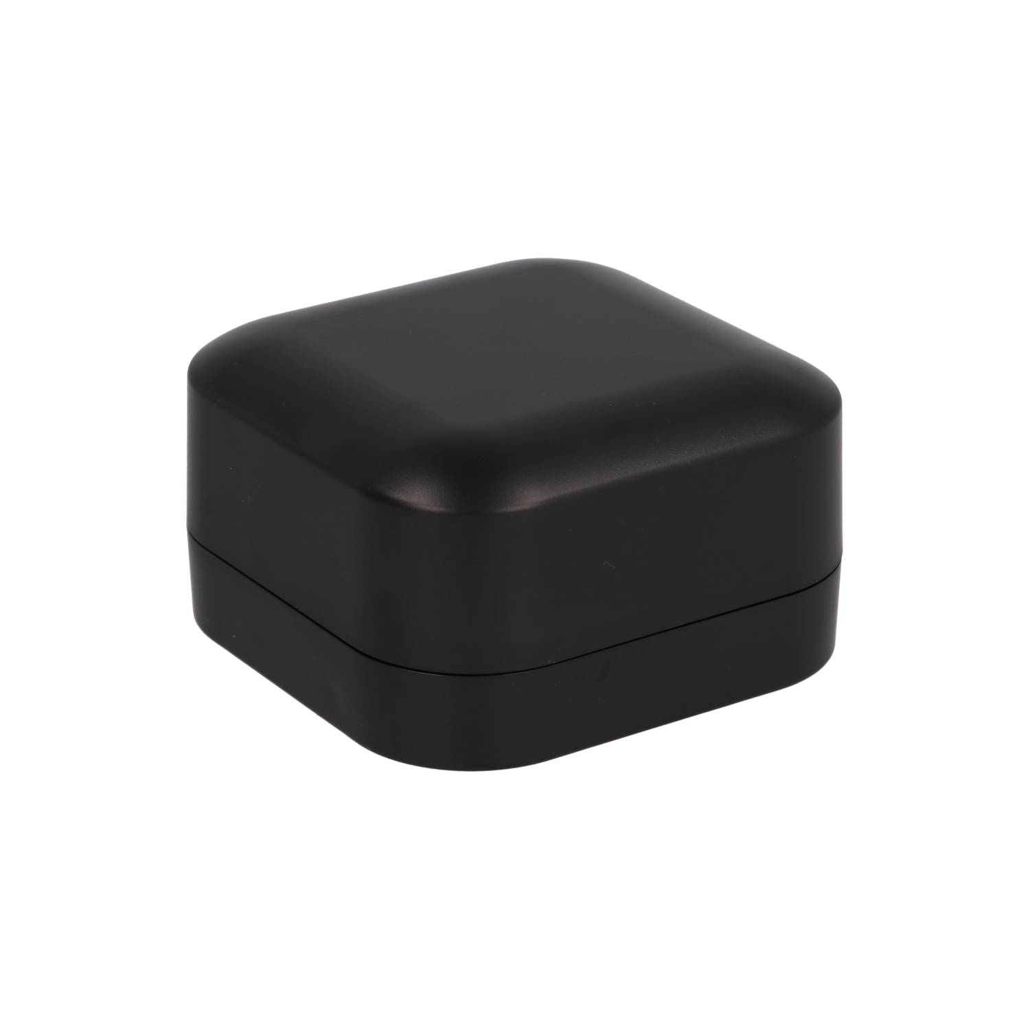 1556BBK black low-profile flame retardant ABS enclosure, 80 x 80 x 45 mm
