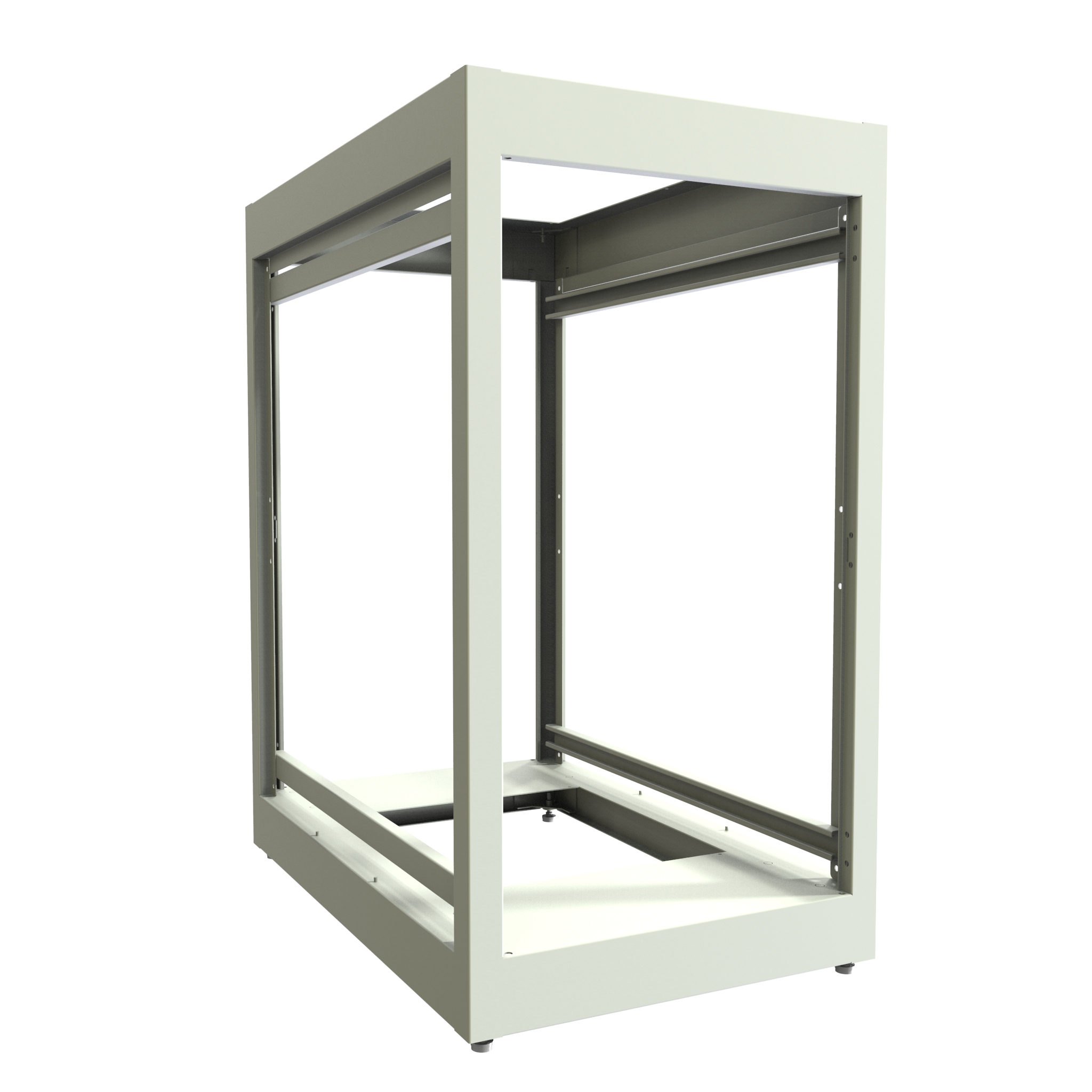 20U 36 in Deep Cabinet Frame, Light Gray