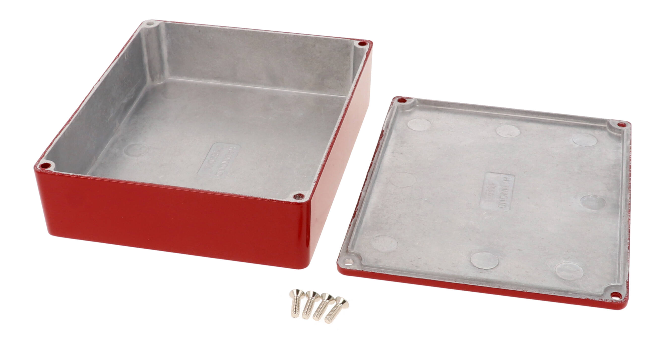 1590XXRD red powder coated 145 x 121 mm diecast aluminum stomp box enclosure