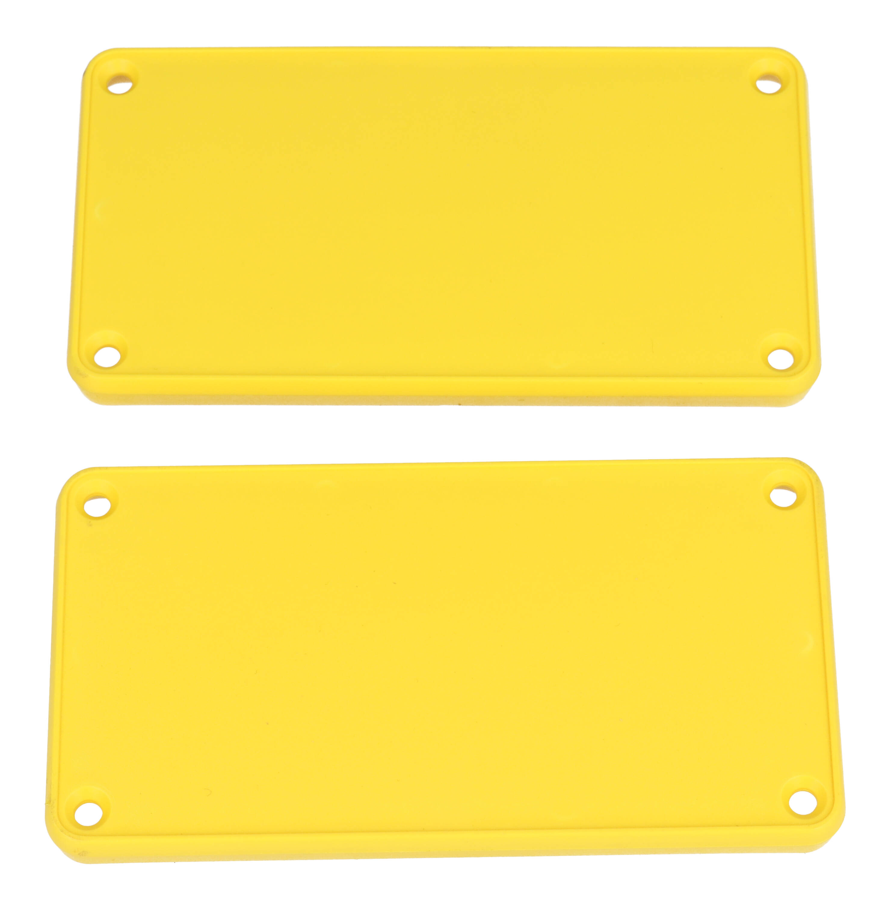 1455NPLY — yellow plastic solid bezel for 1455N enclosures- 2/pack