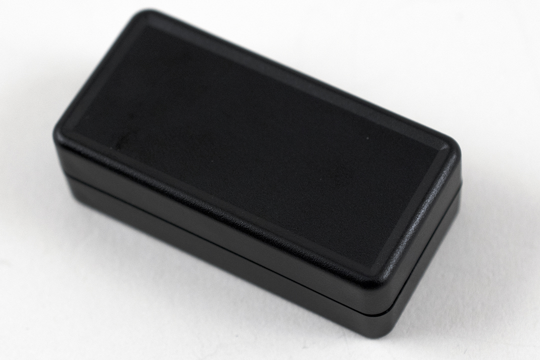 1551BBK black ABS subminiature enclosure, 50 x 25 x 15.5 mm