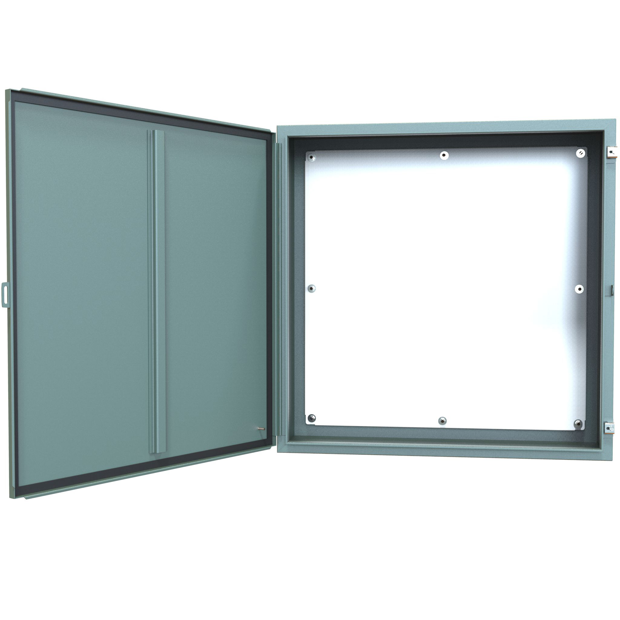1418LL12 — N12 Wallmount Encl w/panel - 36 x 36 x 12 - Steel/Gray