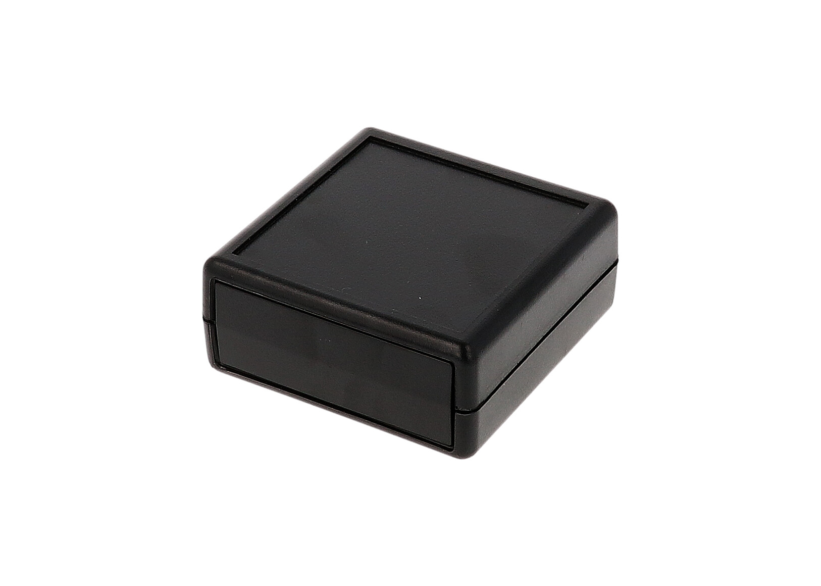 1593KBK black compact ABS handheld enclosure with end panels