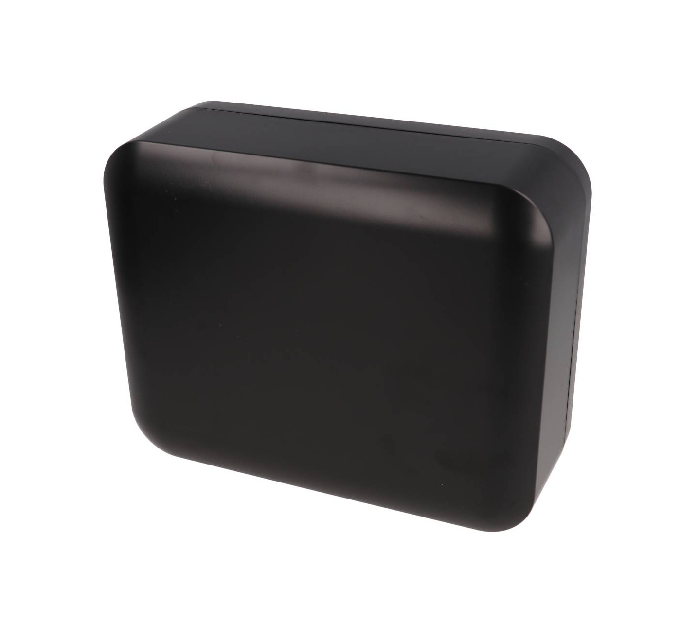 1556GABK black 200 x 160 x 70 mm ABS desktop and wall-mount enclosure with rounded corners
