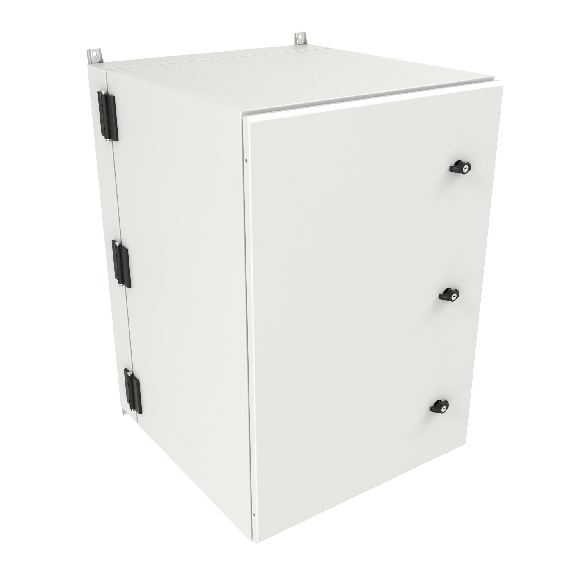 Hammond NWM18U2536SFLG 18U outdoor wall-mount cabinet with solid filter-ready door in light gray finish — view 13