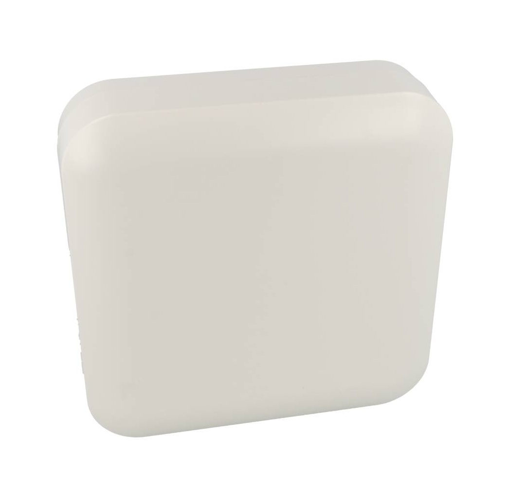 1556FGY light gray 160 x 160 x 45 mm ABS desktop and wall-mount enclosure with rounded corners