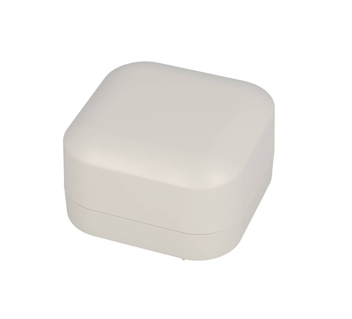 1556BGY light gray flame retardant ABS enclosure, 80 x 80 x 45 mm — view 3