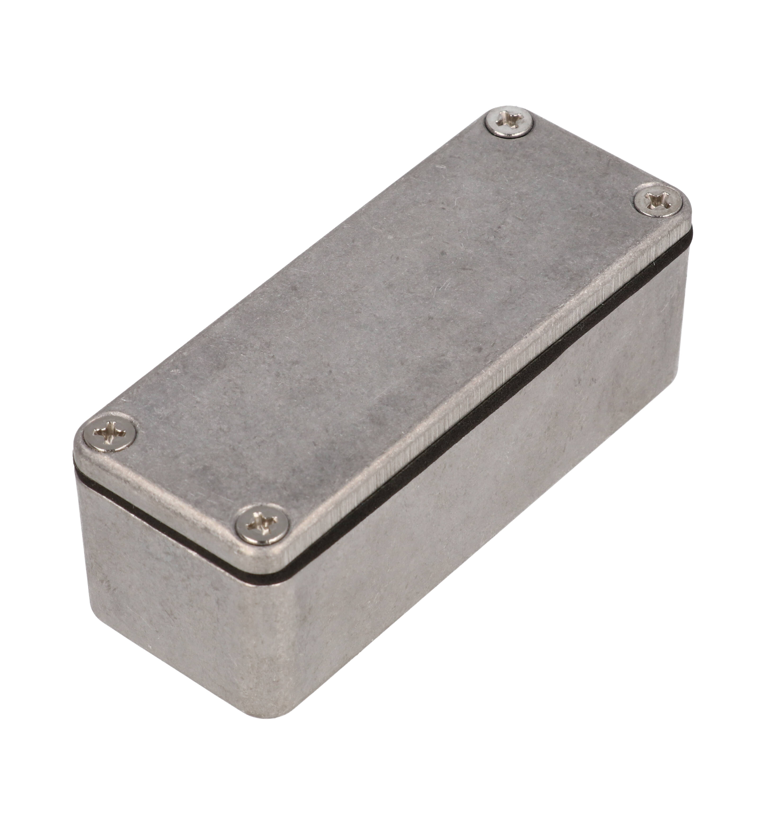 1550WA natural watertight diecast aluminum enclosure, 89 x 35 x 30 mm, with screw-down lid