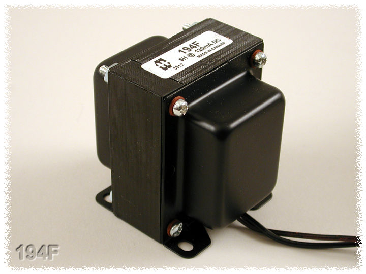 194F — Choke designed for Marshall guitar amp, inductance 5 H @ 120 ma., 194 Series