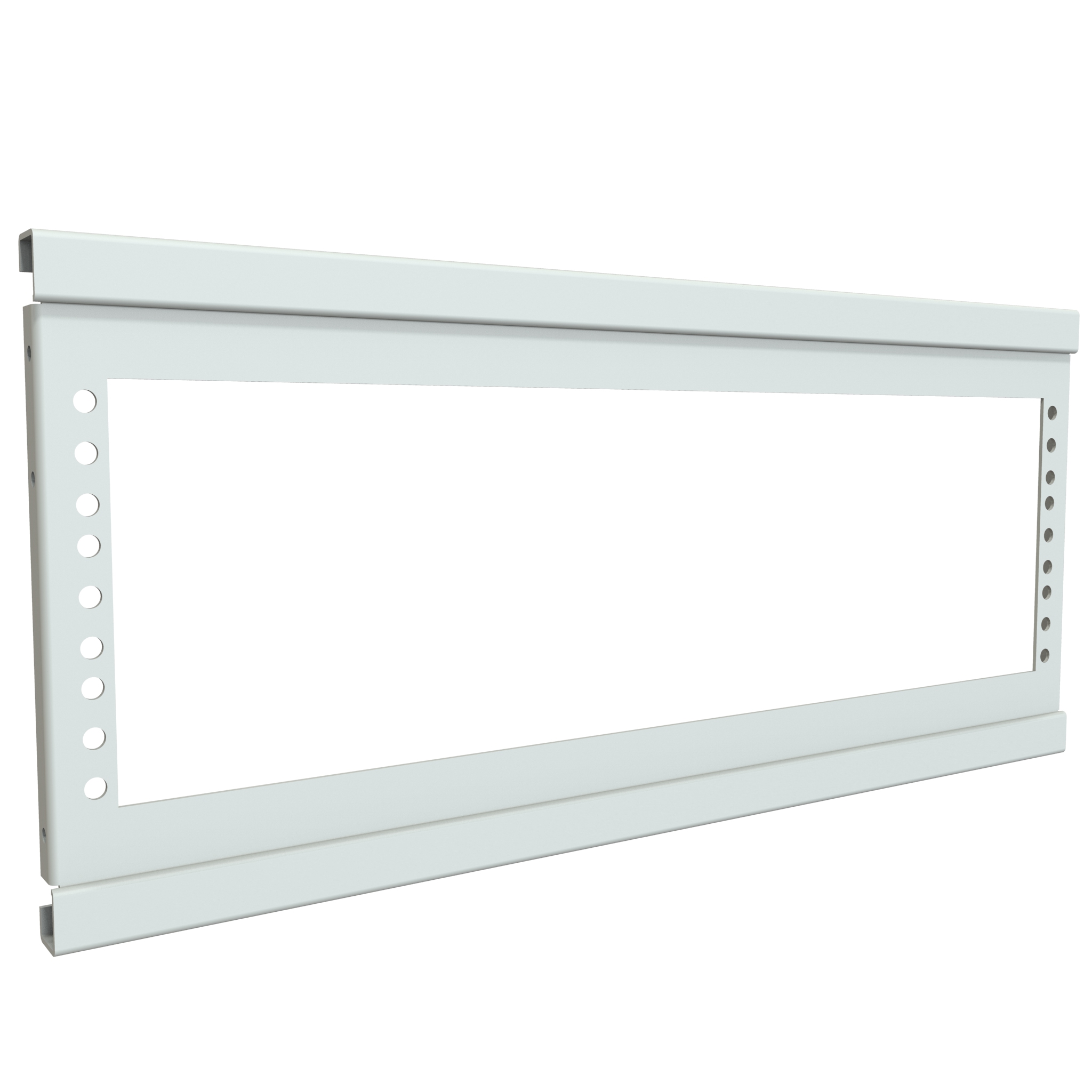 Hammond CBA1985LG1 5U door adapter rack mount kit in textured RAL 7035 light gray 14-gauge steel with 19 in E.I.A. rack mounting flanges